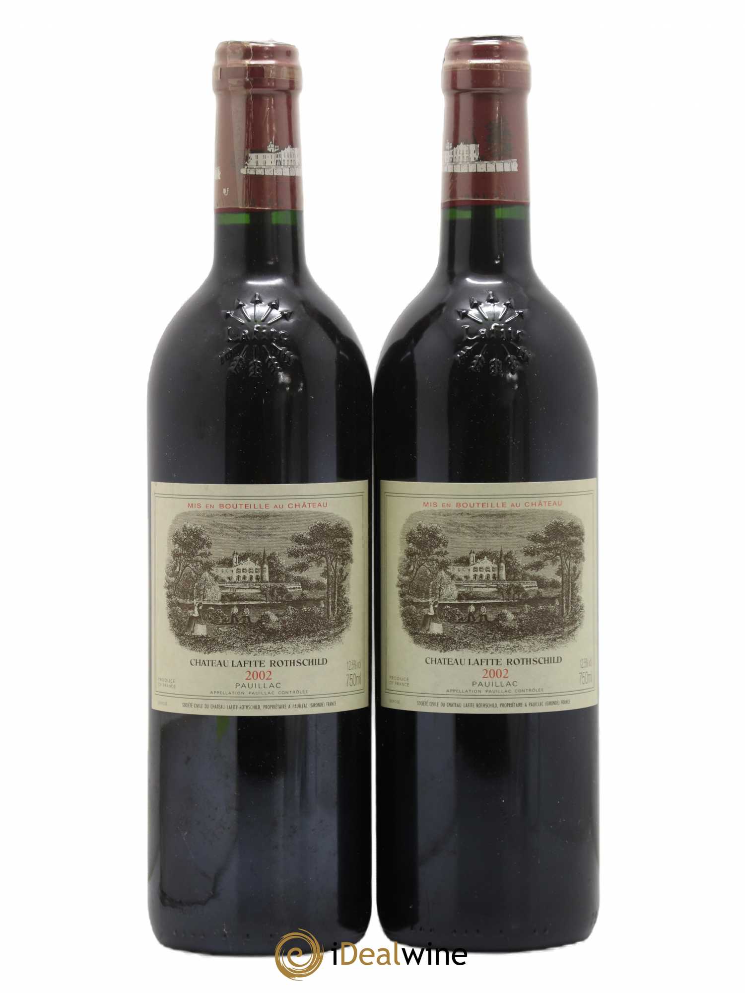 Château Lafite Rothschild 1er Grand Cru Classé 2002 - Lot de 2 bouteilles - 0