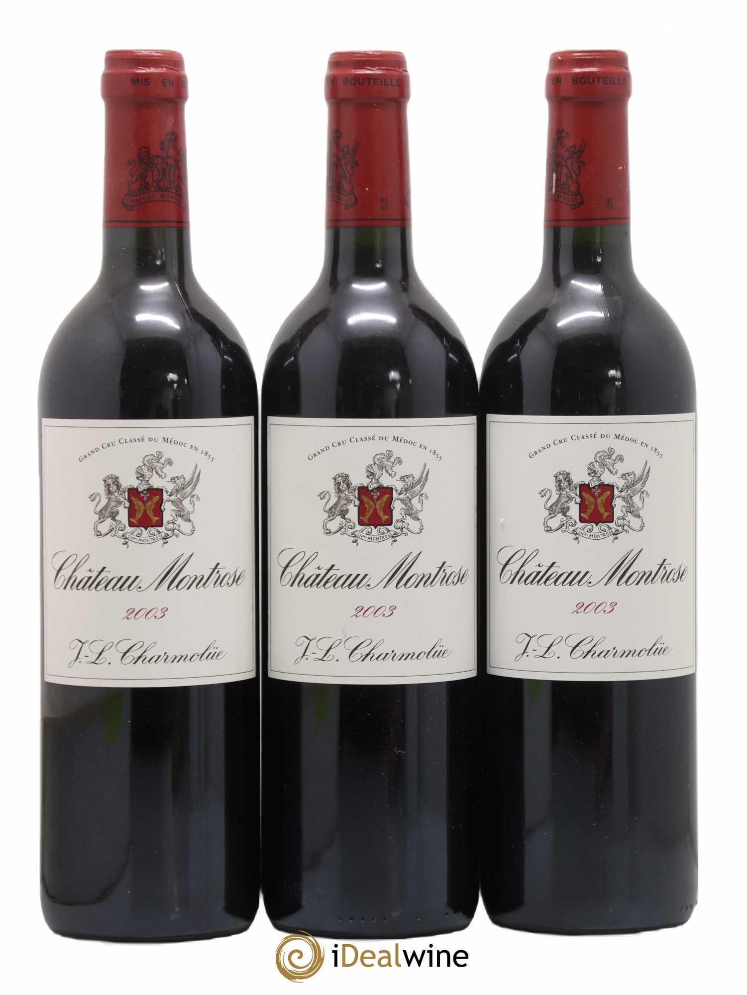 Château Montrose 2ème Grand Cru Classé 2003 - Lot de 3 bouteilles - 0