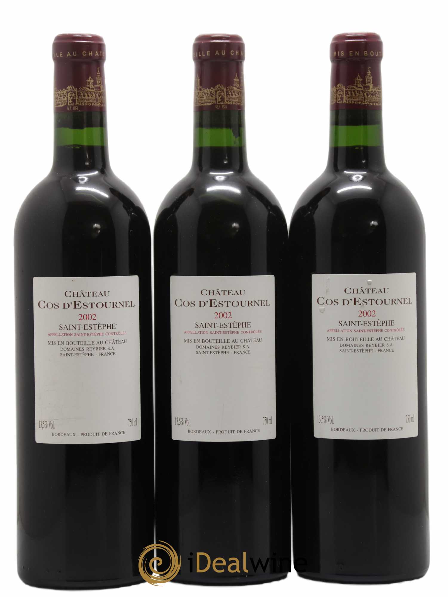 Cos d'Estournel 2ème Grand Cru Classé 2002 - Lot de 3 bouteilles - 1