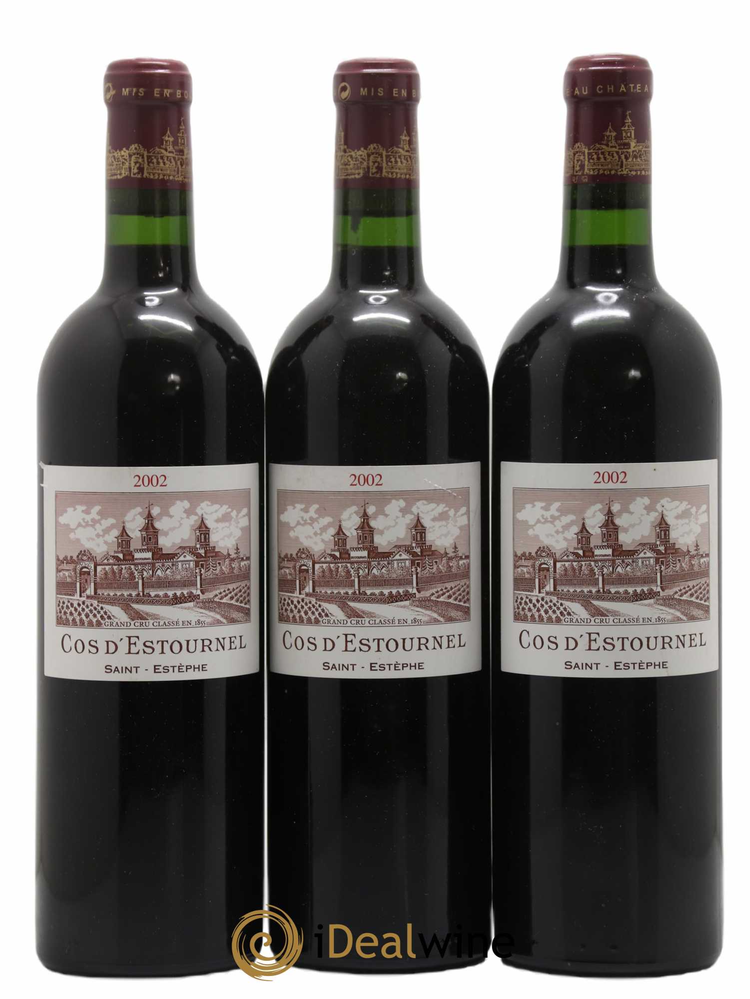 Cos d'Estournel 2ème Grand Cru Classé 2002 - Lot de 3 bouteilles - 0