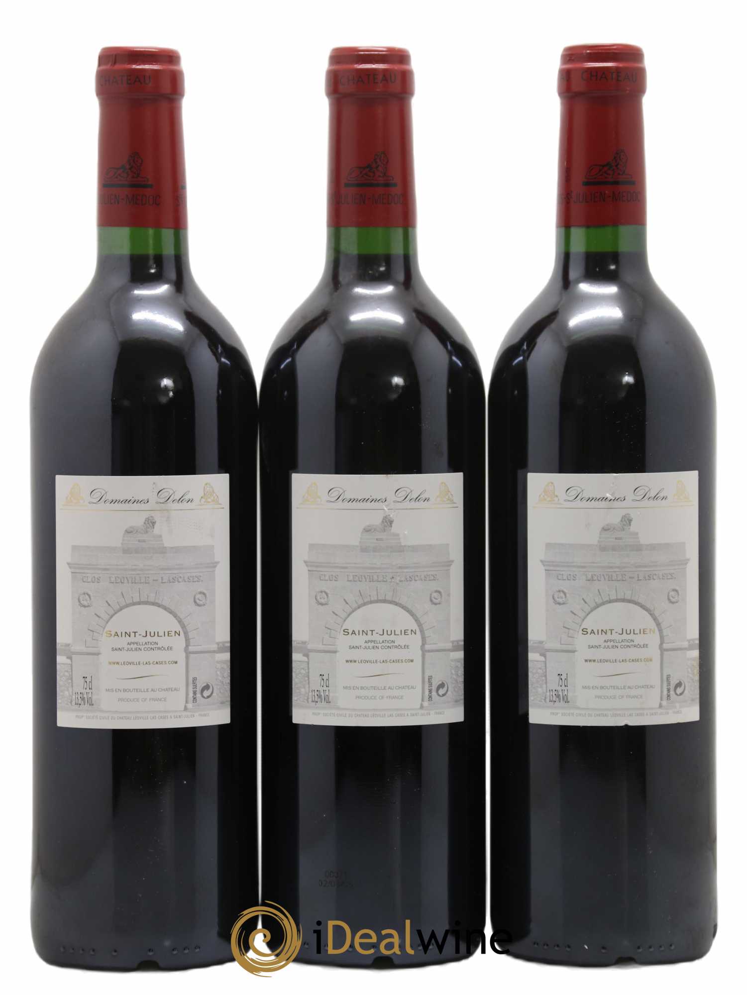 Château Léoville Las Cases 2ème Grand Cru Classé 2002 - Lot de 3 bouteilles - 1