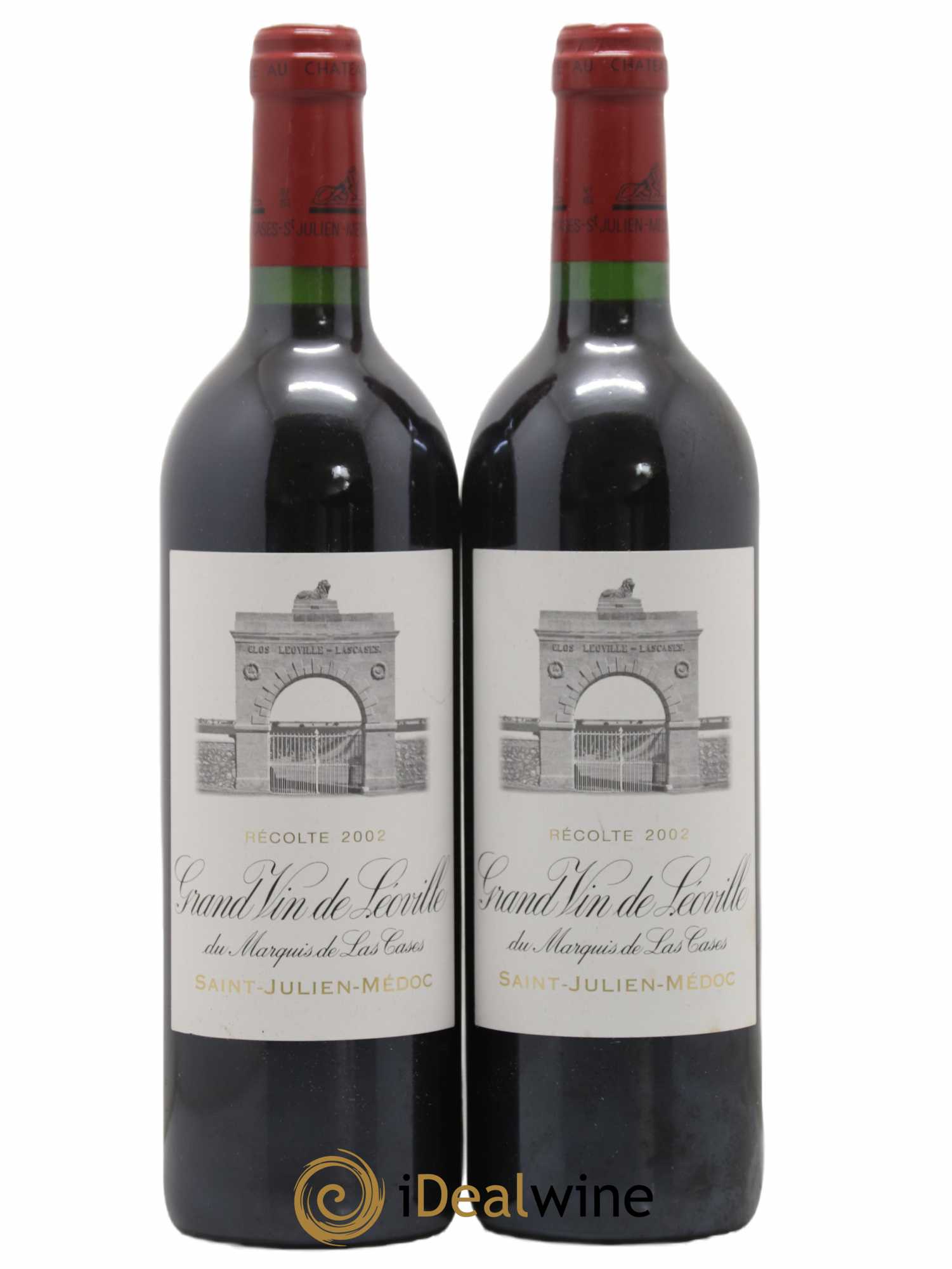 Château Léoville Las Cases 2ème Grand Cru Classé 2002 - Lot de 2 bouteilles - 0