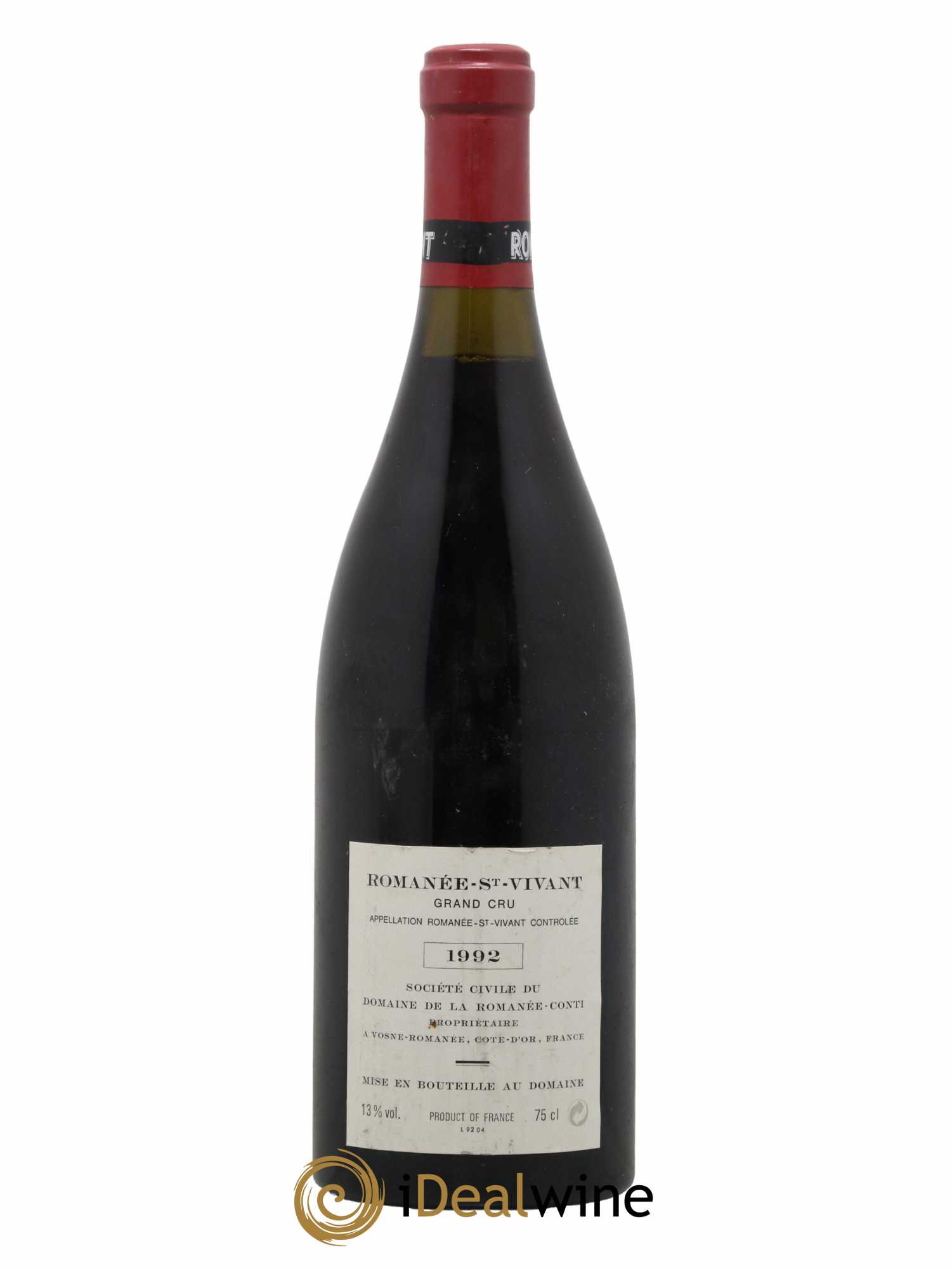 Romanée-Saint-Vivant Grand Cru Domaine de la Romanée-Conti 1992 - Lot de 1 bouteille - 1