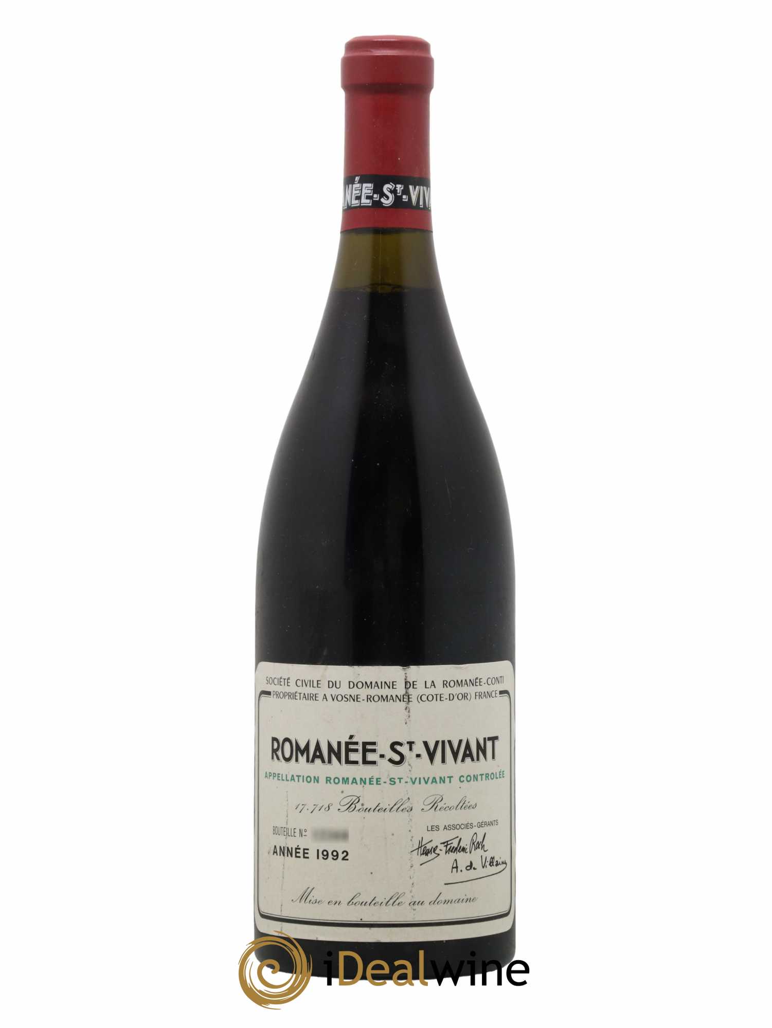 Romanée-Saint-Vivant Grand Cru Domaine de la Romanée-Conti 1992 - Lot de 1 bouteille - 0