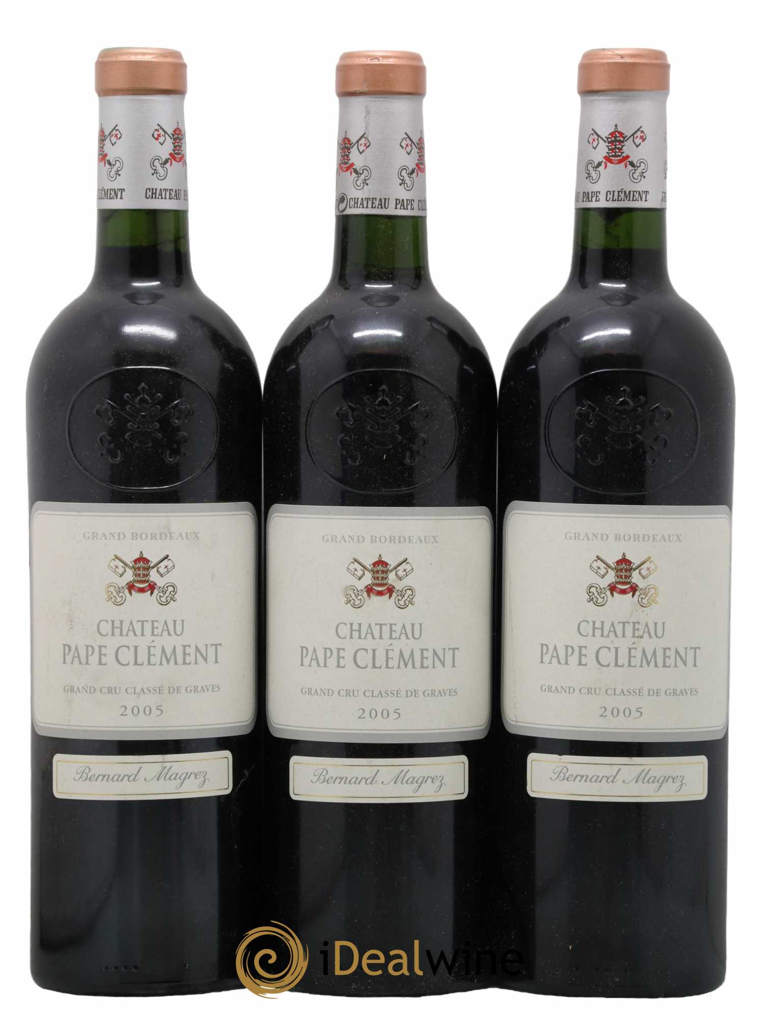 Château Pape Clément Cru Classé de Graves 2005 - Lot de 3 bouteilles - 0