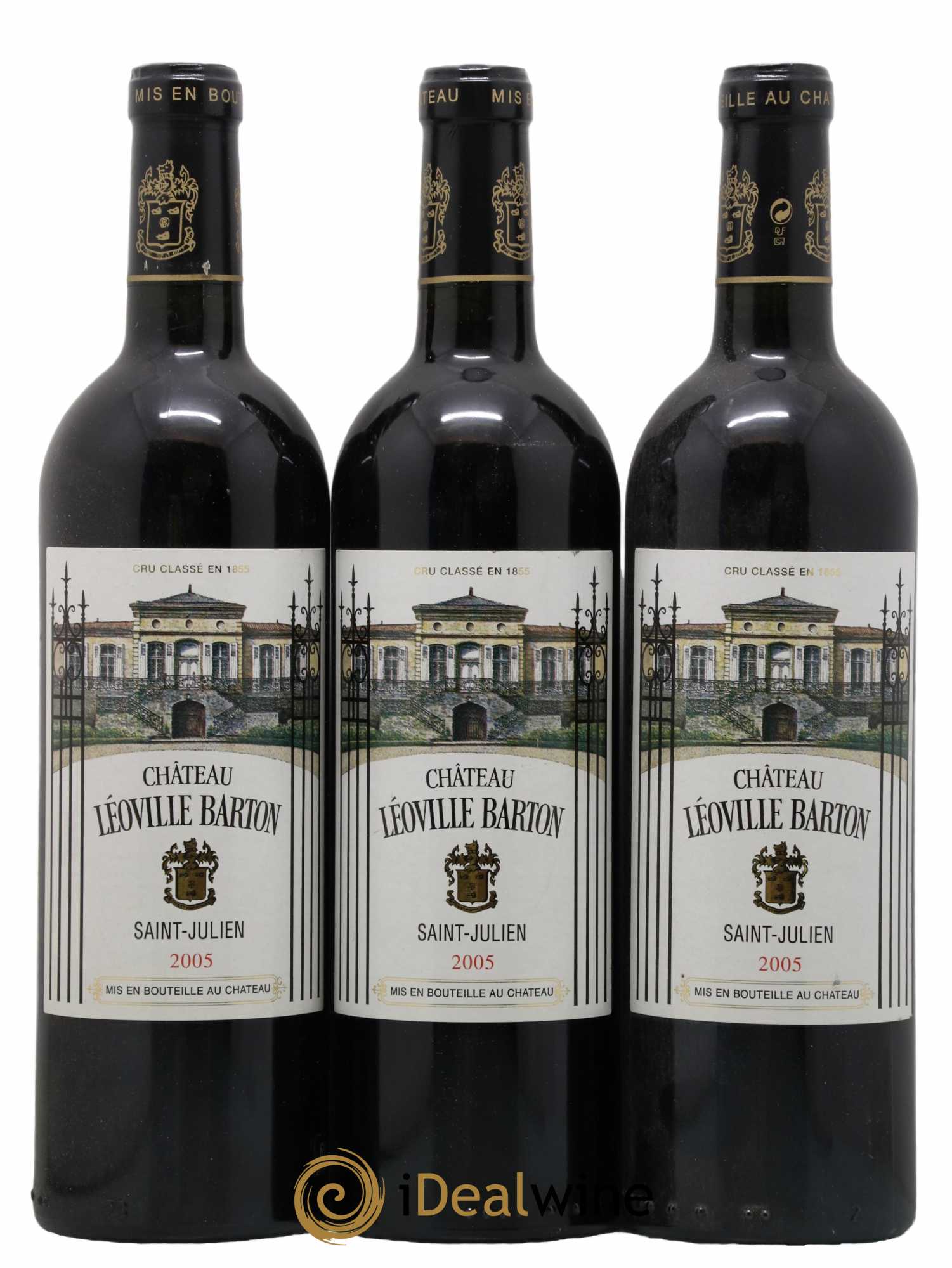 Château Léoville Barton 2ème Grand Cru Classé 2005 - Lot de 3 bouteilles - 0