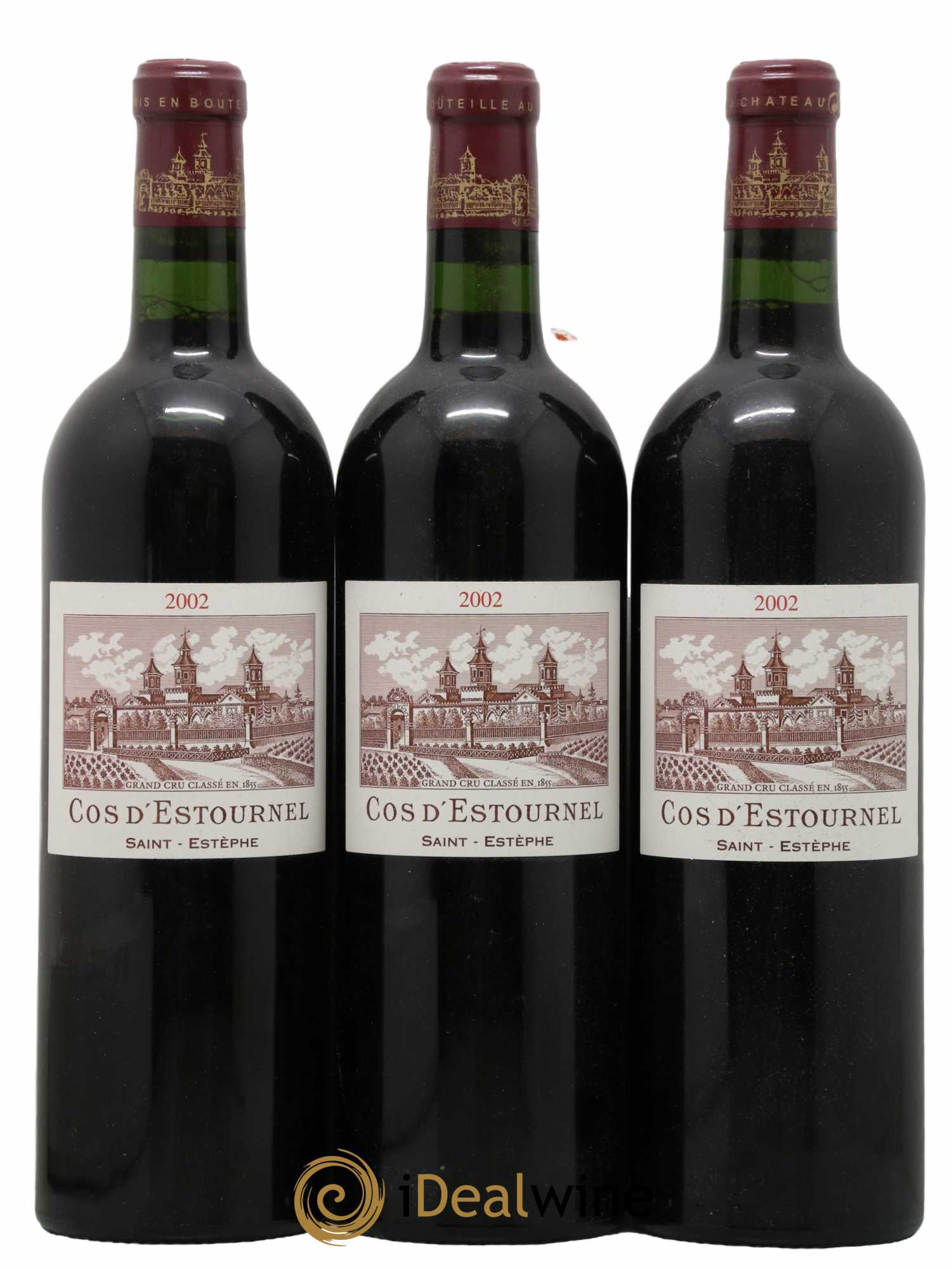 Cos d'Estournel 2ème Grand Cru Classé 2002 - Lot de 3 bouteilles - 0
