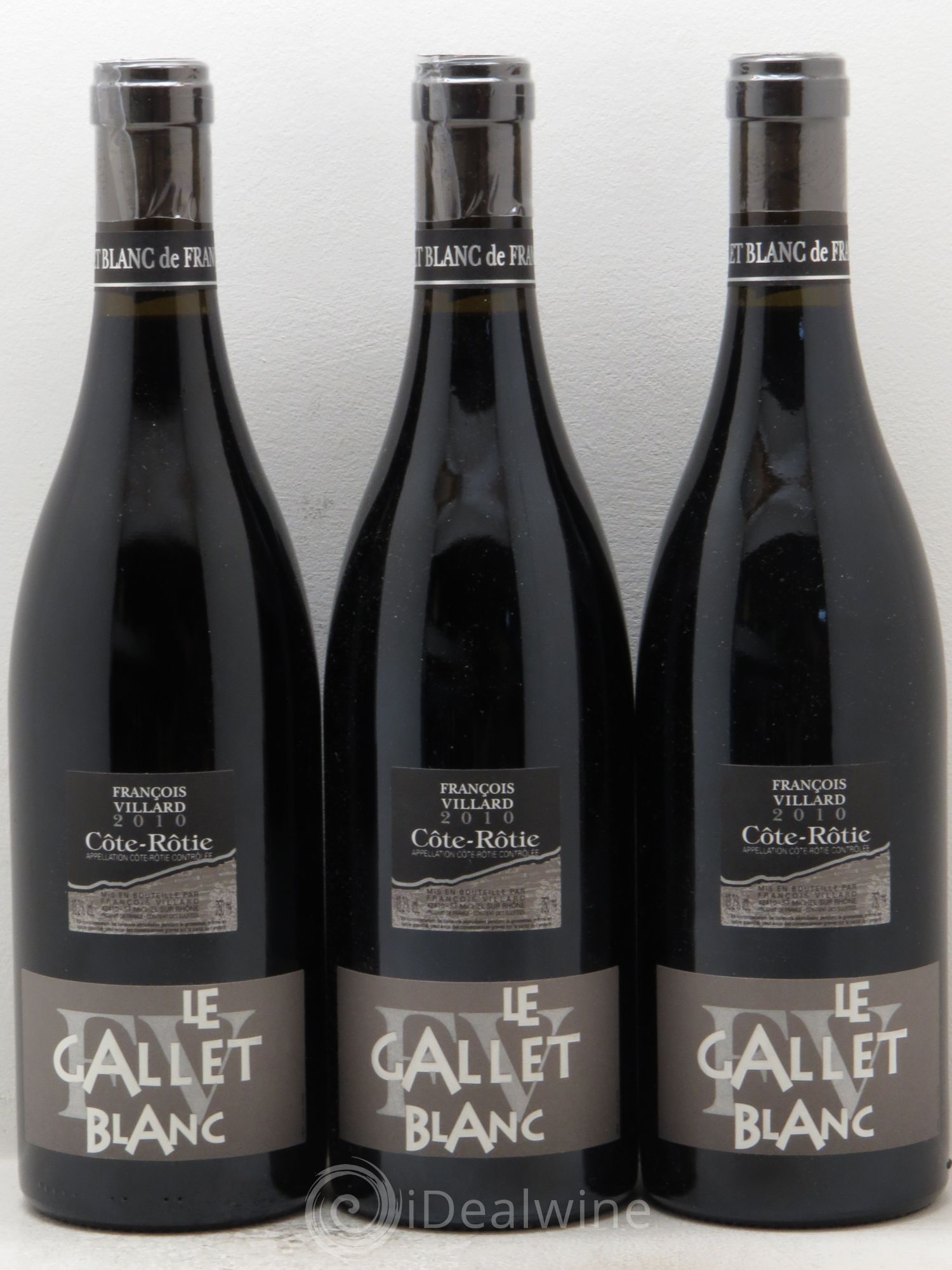 Côte-Rôtie Le Gallet Blanc François Villard 2010 - Lot de 3 bouteilles - 0