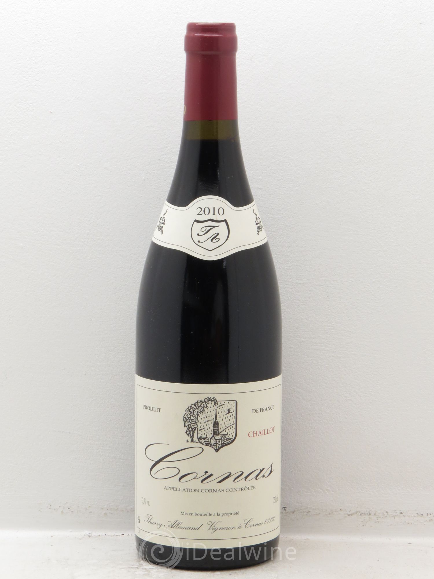 Cornas Chaillot Thierry Allemand 2010 - Lot de 1 bouteille - 0