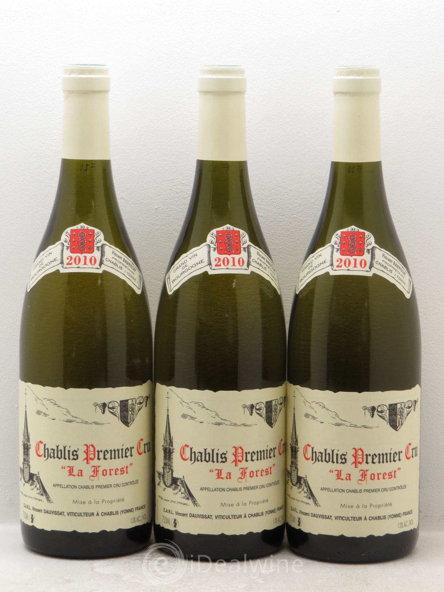Chablis 1er Cru La Forest Vincent Dauvissat (Domaine) 2010 - Lot de 3 bouteilles - 0