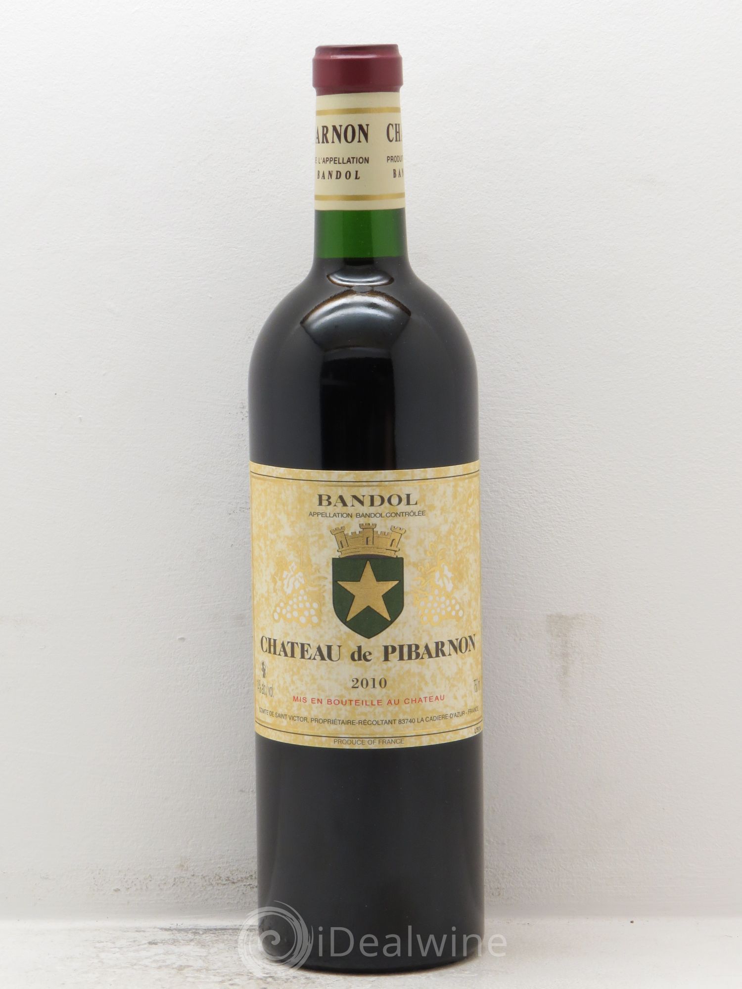 Bandol Château de Pibarnon Comte de Saint-Victor 2010 - Lot de 1 bouteille - 0