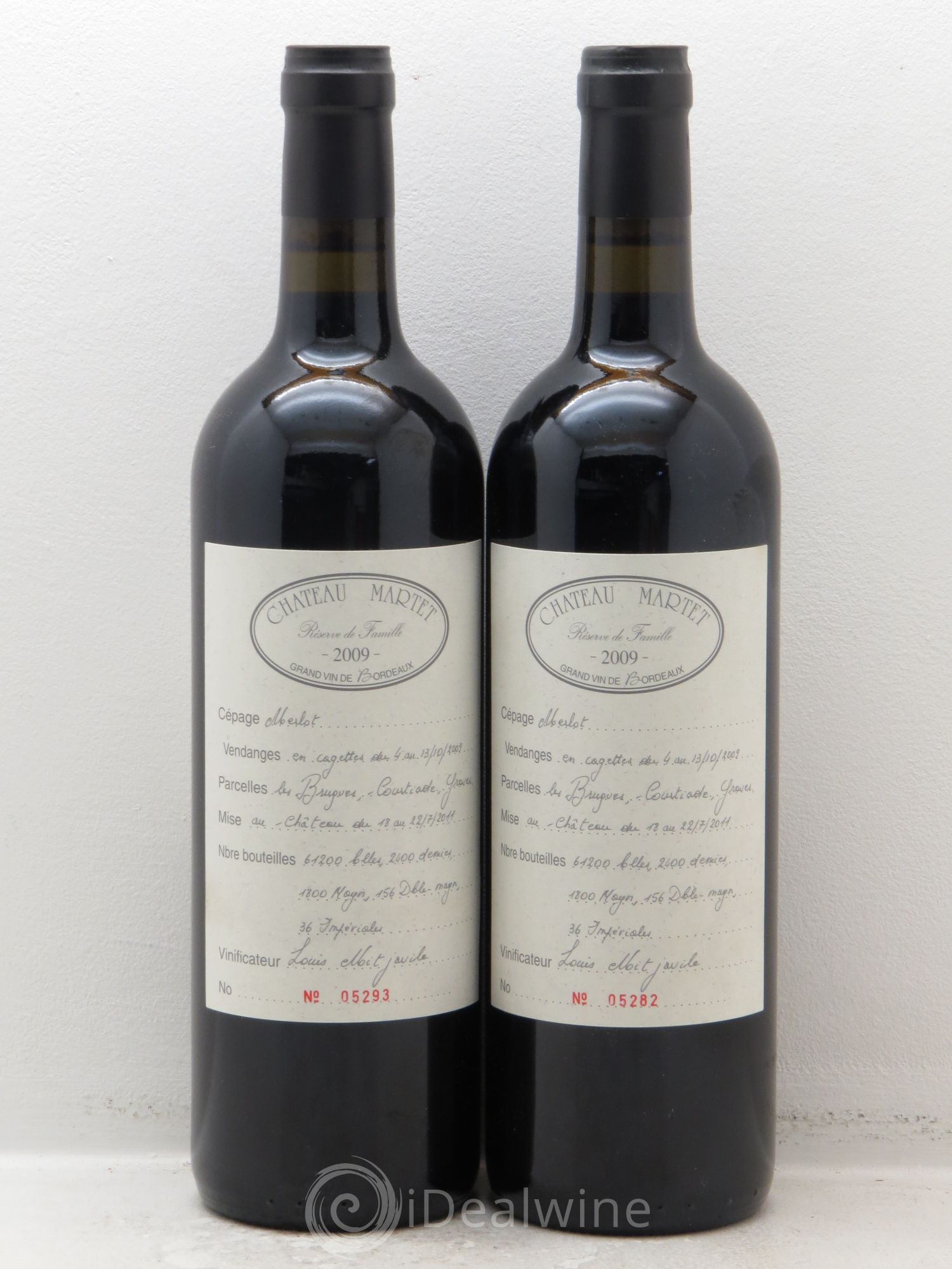 Sainte-Foy-Bordeaux Château Martet Réserve de Famille 2009 - Posten von 2 Flaschen - 0