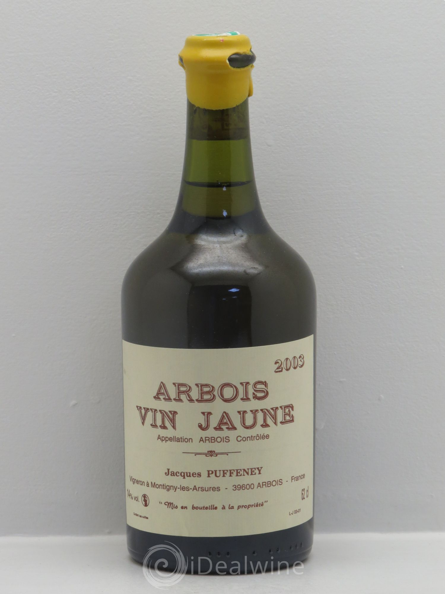 Arbois Vin Jaune Puffeney 2003 - Posten von 1 Flasche - 0