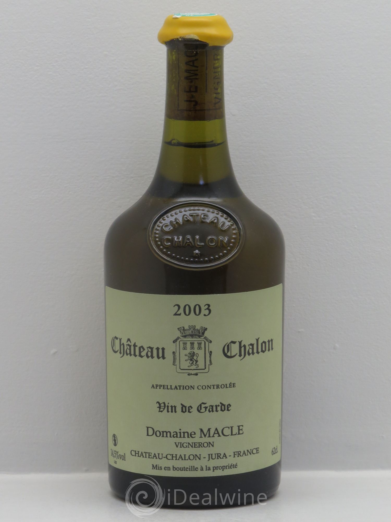Château-Chalon Jean Macle (62cl) 2003 - Lot de 1 bouteille - 0