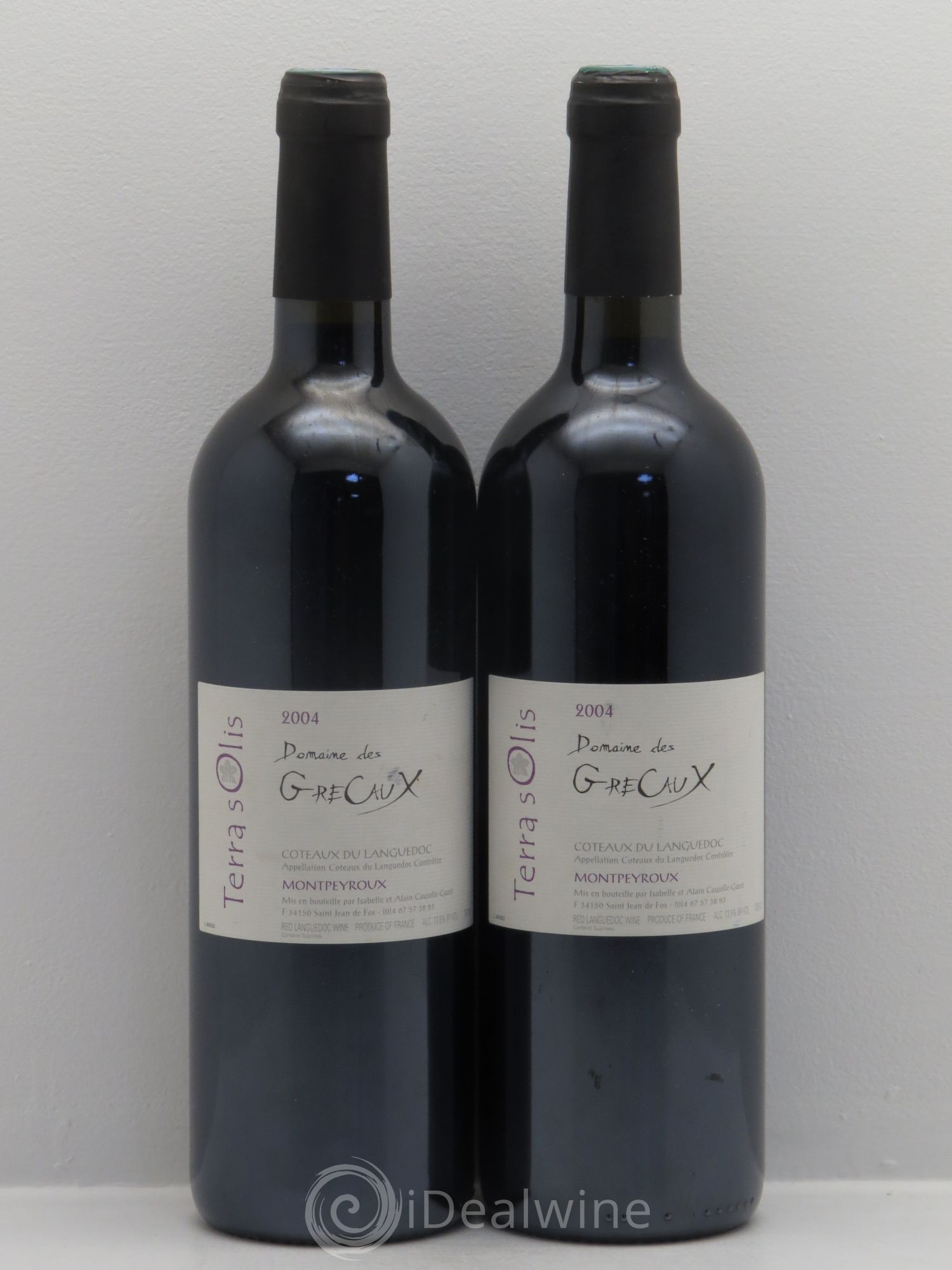 Coteaux du Languedoc Montpeyroux Terra Olis Greceaux 2004 - Posten von 2 Flaschen - 0