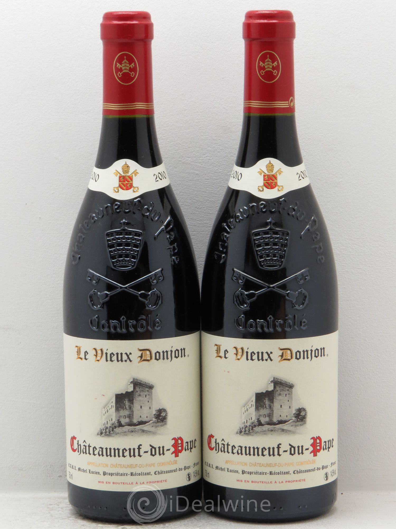 Châteauneuf-du-Pape Le Vieux Donjon Michel Lucien 2010 - Lot de 2 bouteilles - 0