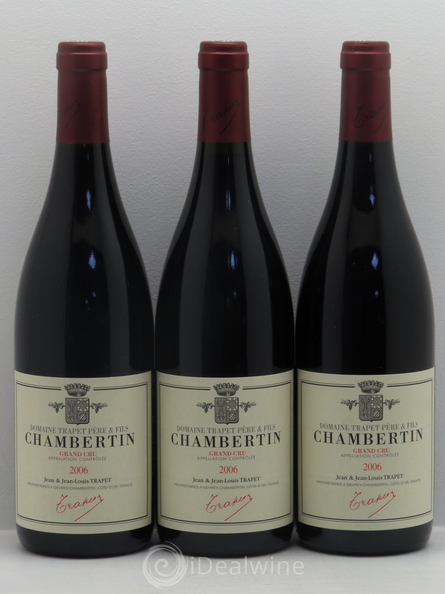 Chambertin Grand Cru Domaine Trapet 2006 - Lot de 3 bouteilles - 0