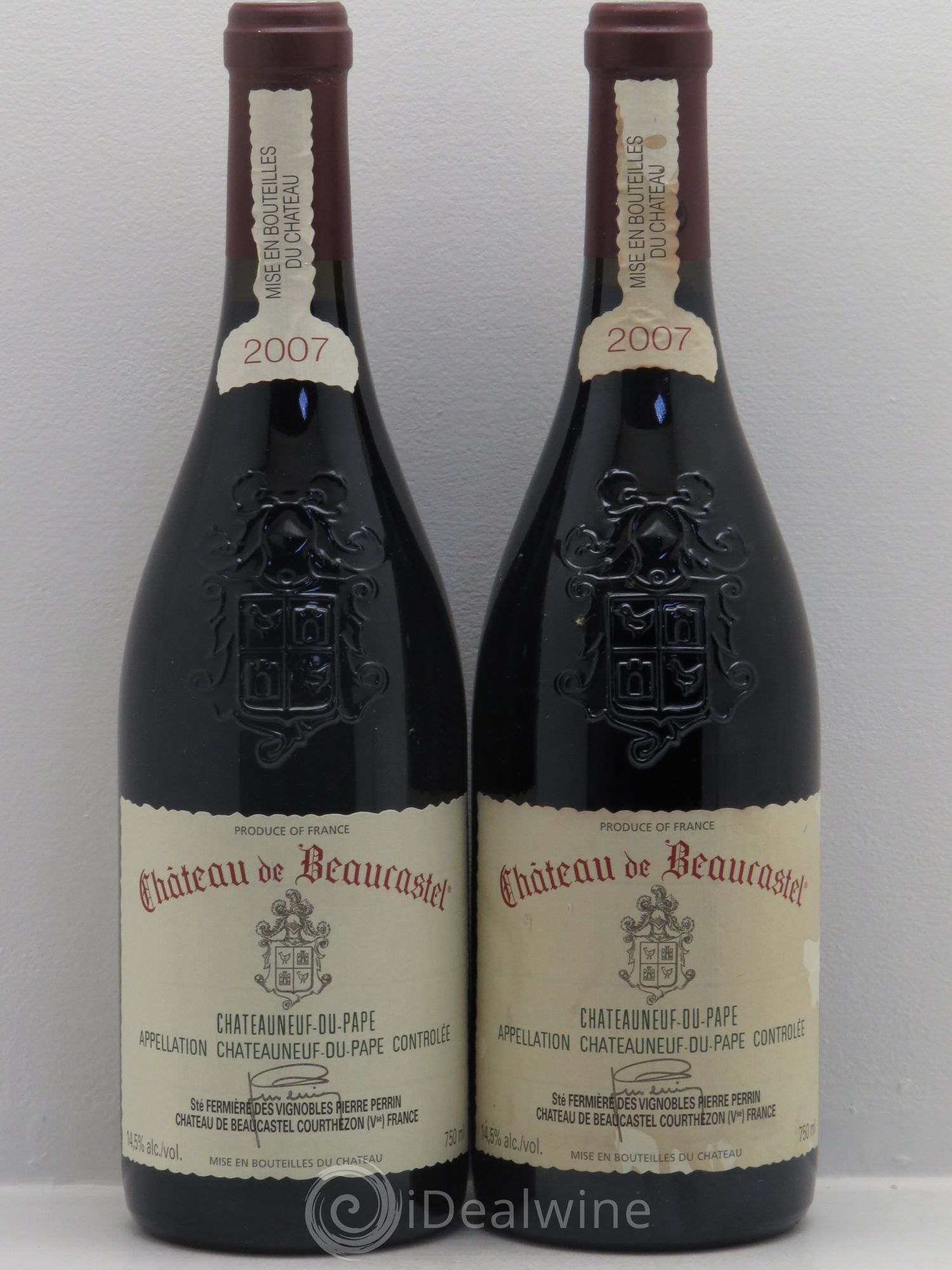 Châteauneuf-du-Pape Château de Beaucastel Famille Perrin 2007 - Lot de 2 bouteilles - 0