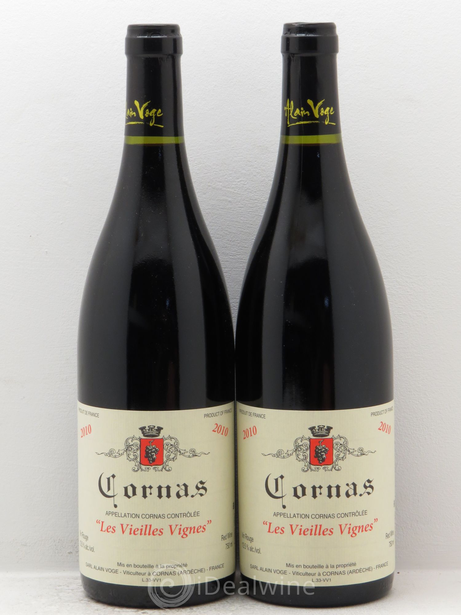 Cornas Les Vieilles Vignes Alain Voge (Domaine) 2010 - Lot de 2 bouteilles - 0
