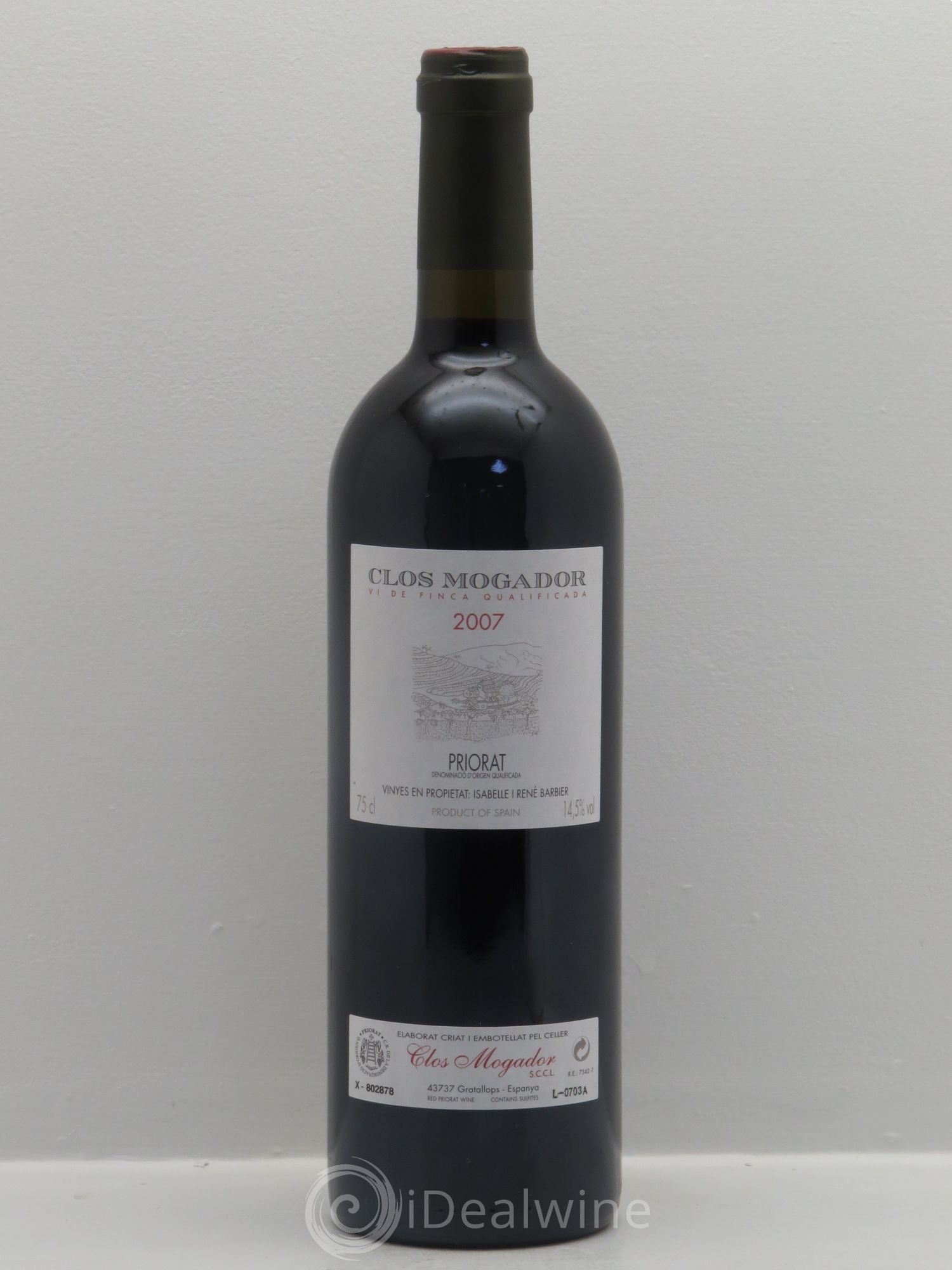Priorat Clos Mogador DOCA René Barbier 2007 - Posten von 1 Flasche - 0