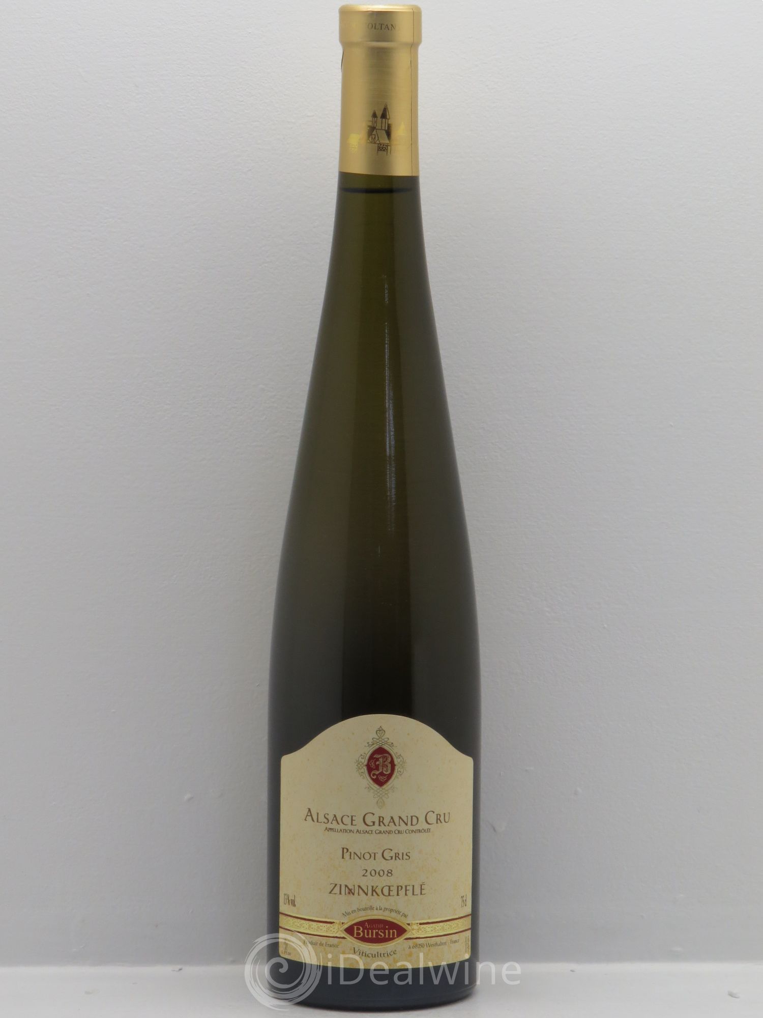 Pinot Gris (Tokay) Grand Cru Zinnkoepplé - Domaine Bursin (sans prix de réserve) 2008 - Posten von 1 Flasche - 0