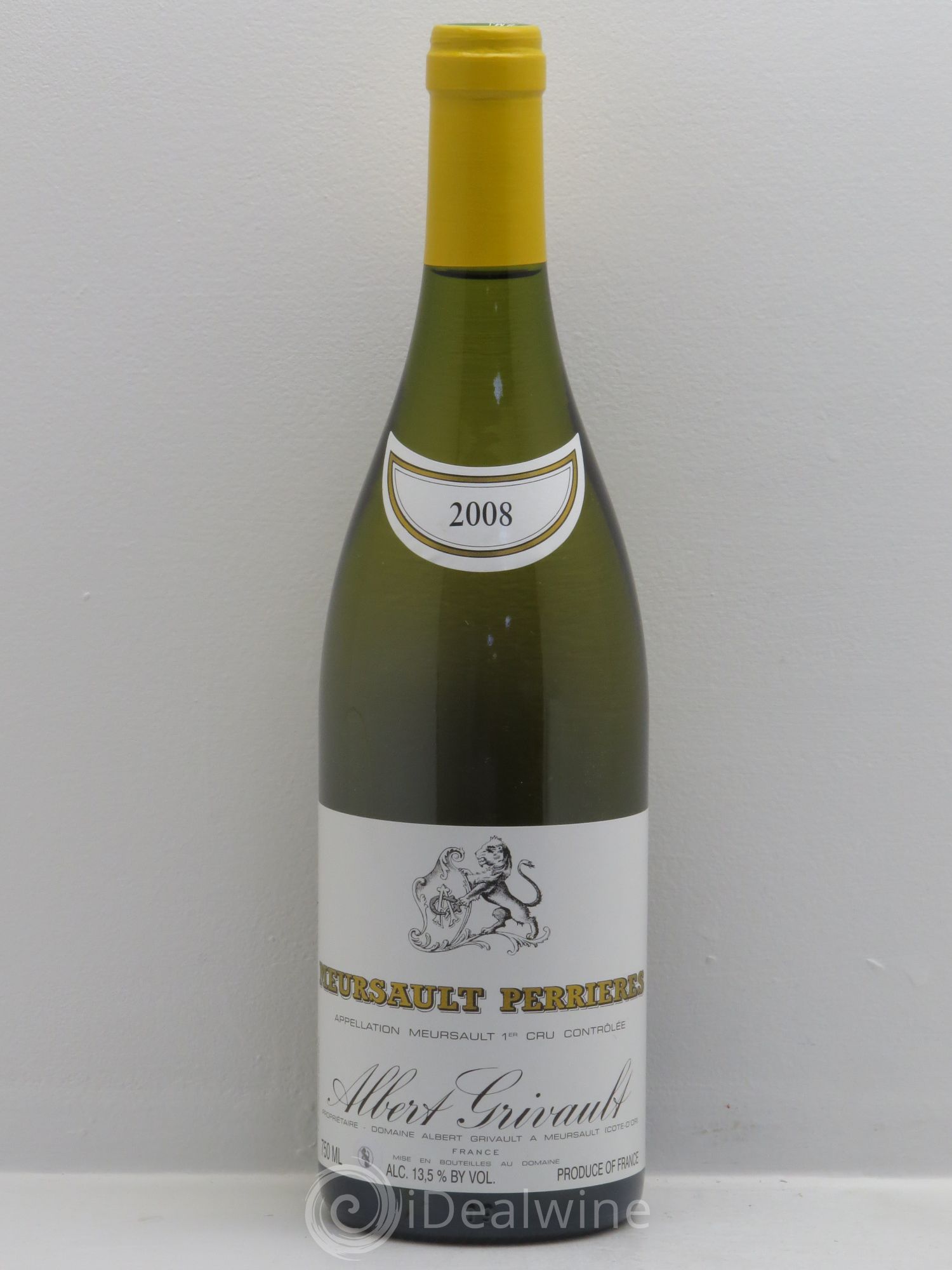 Meursault 1er Cru Perrières Albert Grivault 2008 - Lot de 1 bouteille - 0