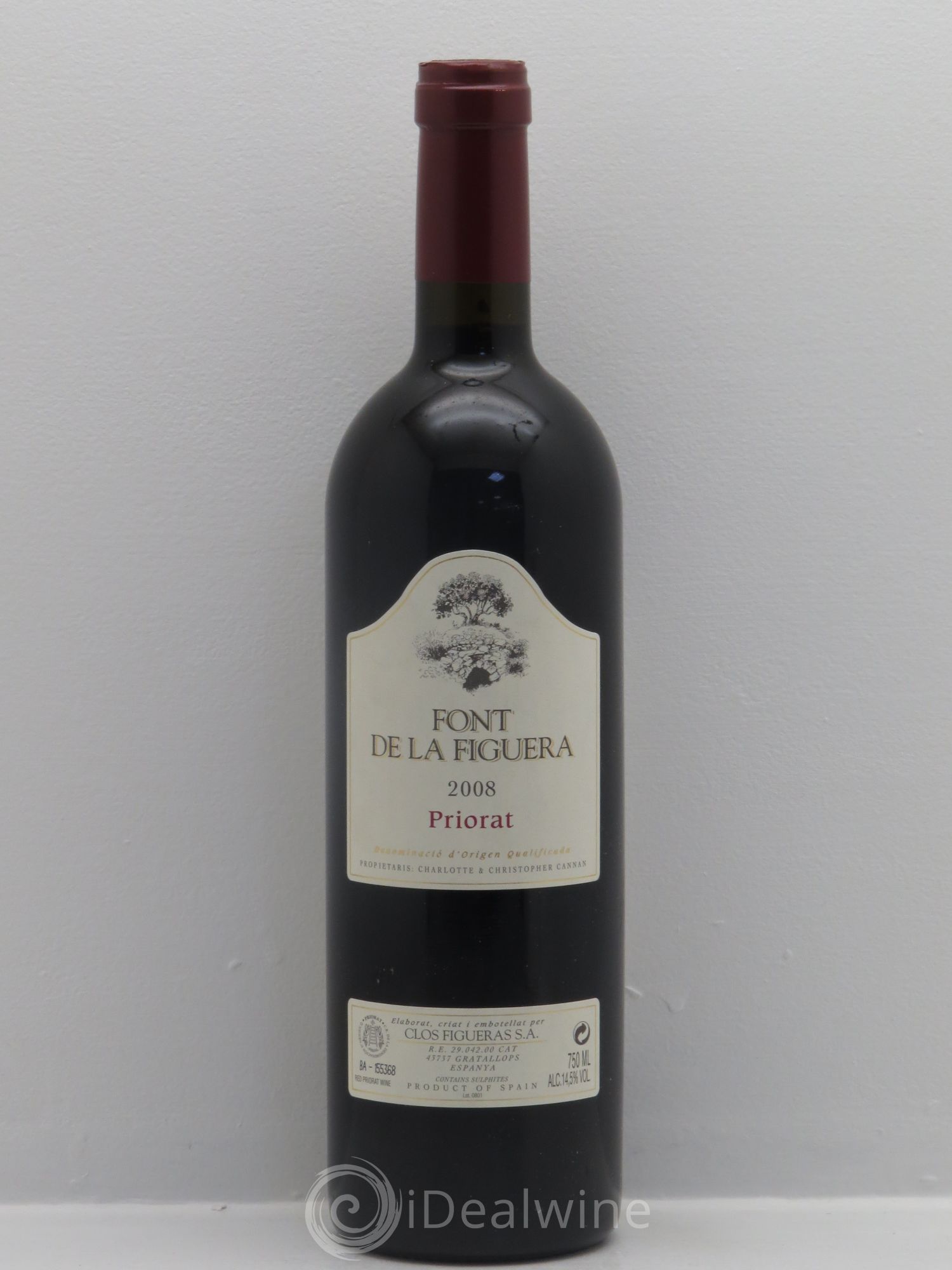 Priorat DOCA Font de la Figuera 2008 - Lot de 1 bouteille - 0