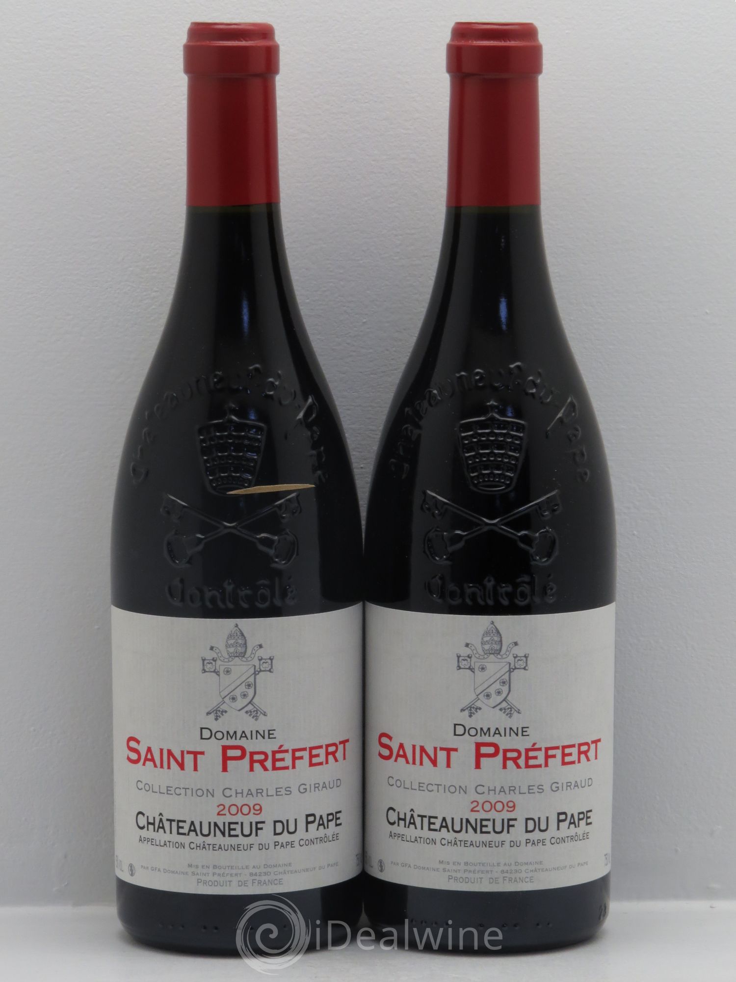 Châteauneuf-du-Pape Collection Charles Giraud Domaine Saint-Préfert 2009 - Lot de 2 bouteilles - 0