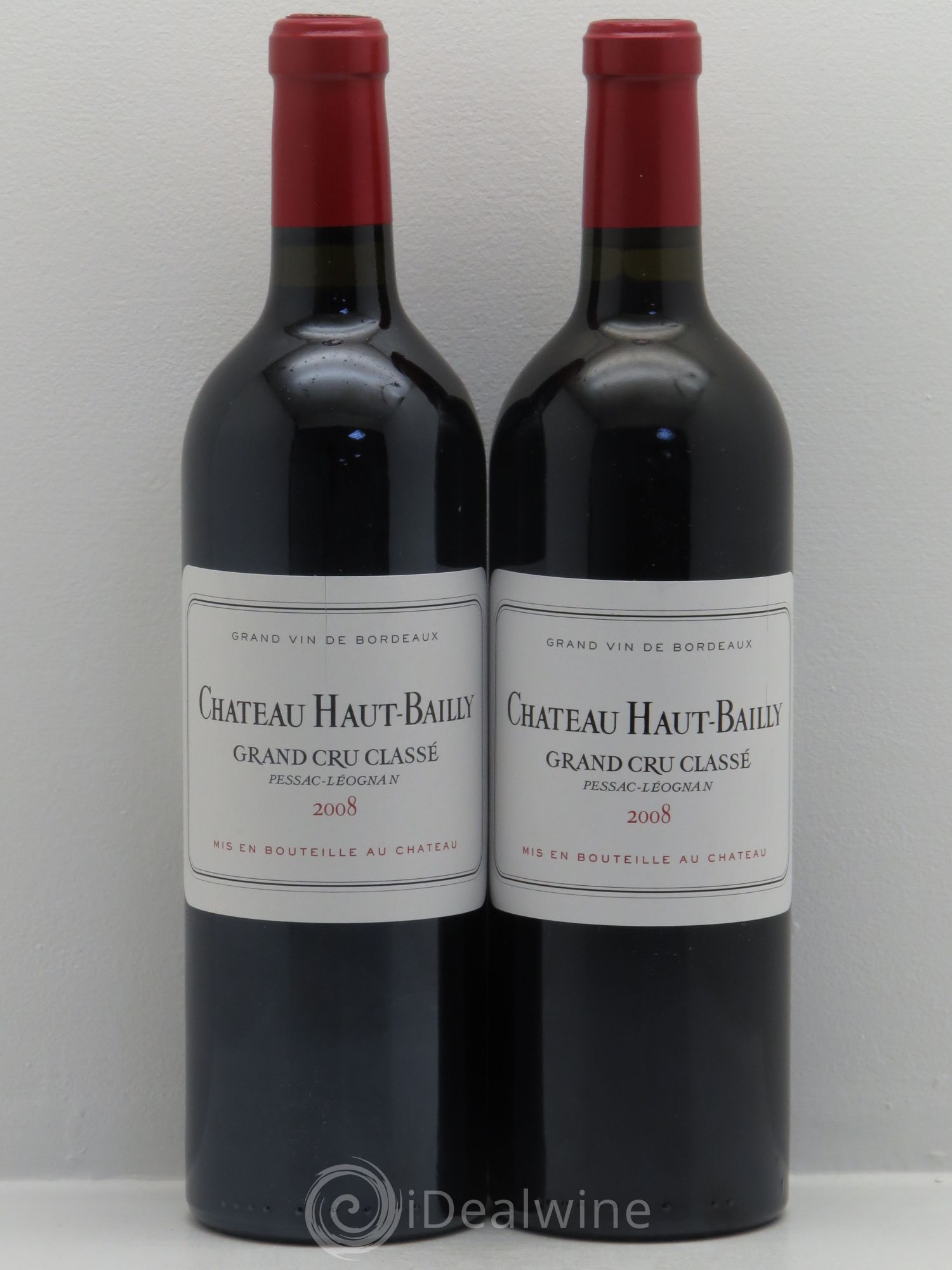 Château Haut-Bailly Cru Classé de Graves 2008 - Lot de 2 bouteilles - 0