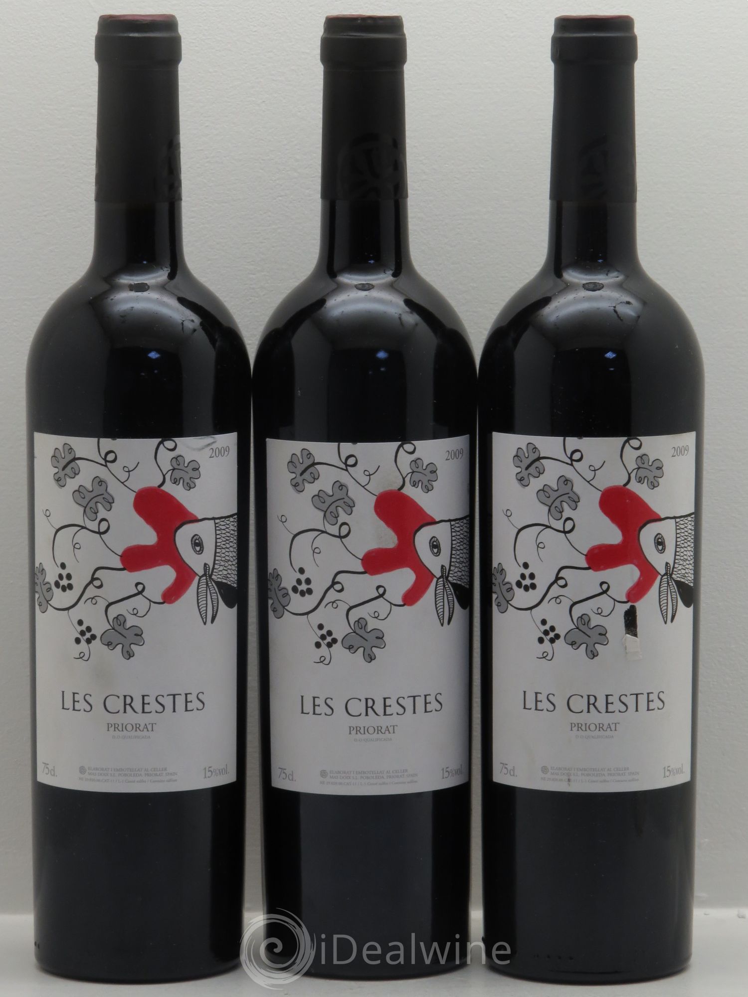 Priorat DOCA Les Crestes (sans prix de réserve) 2009 - Lotto di 3 bottiglie - 0