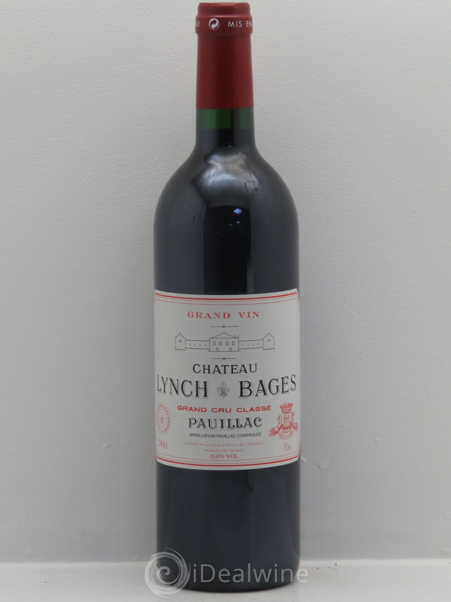 Château Lynch Bages 5ème Grand Cru Classé 2001 - Lot de 1 bouteille - 0