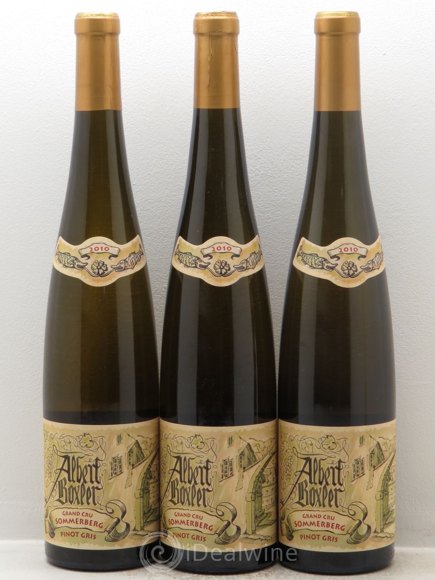 Pinot Gris (Tokay) Grand Cru Sommerberg - Albert Boxler 2010 - Posten von 3 Flaschen - 0