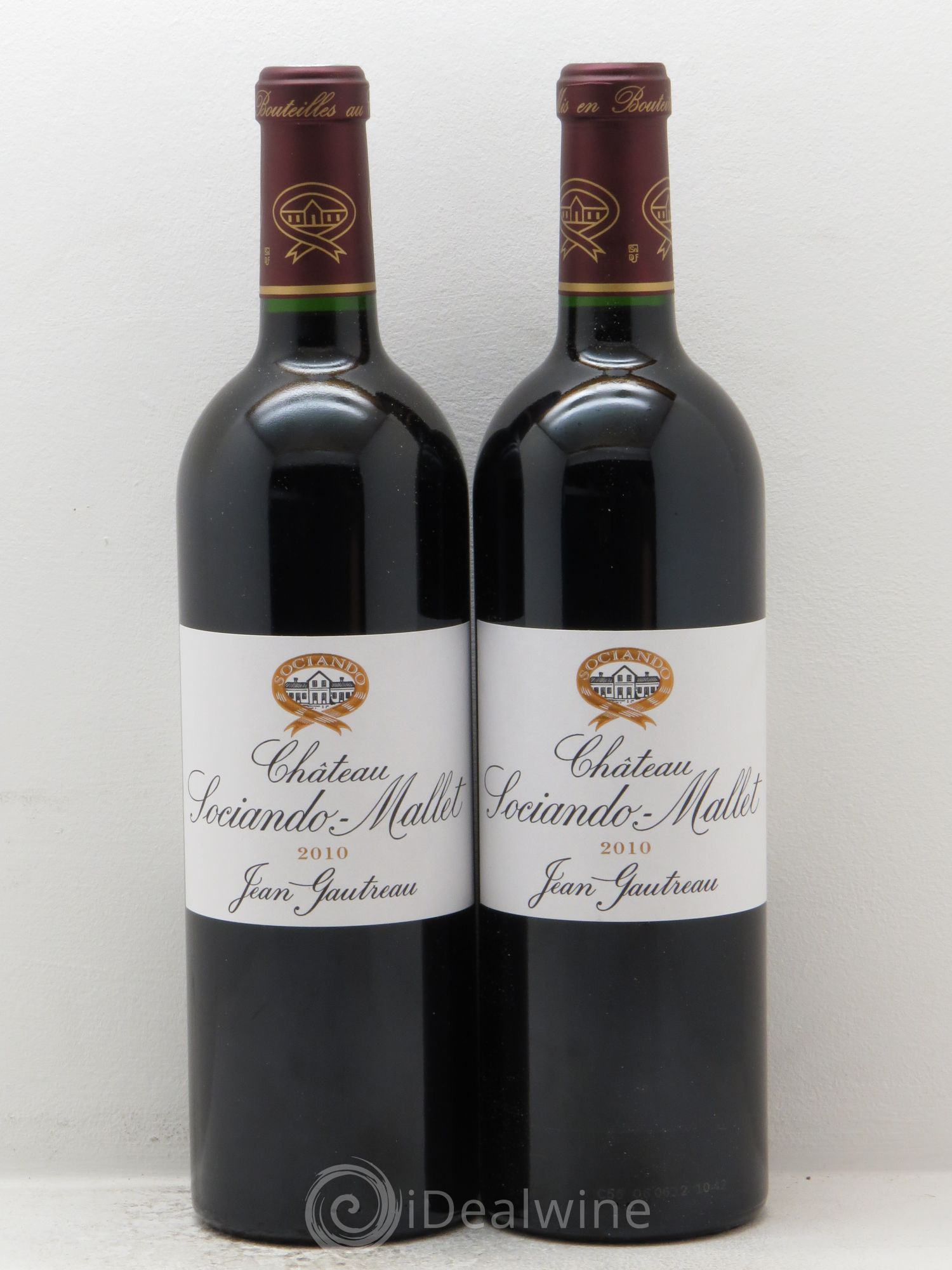 Château Sociando Mallet 2010 - Lot de 2 bouteilles - 0