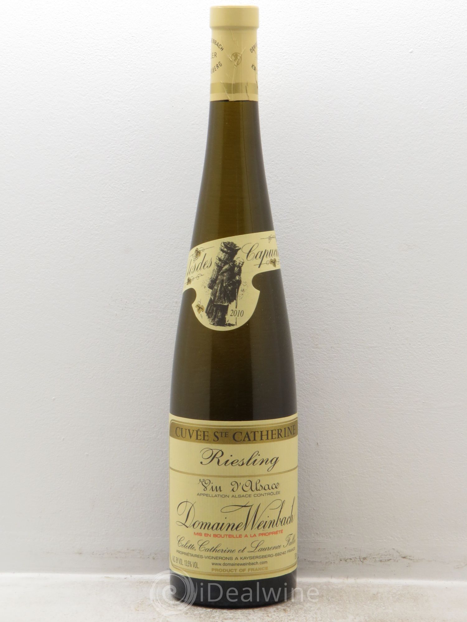 Alsace Riesling Clos des Capucins - Cuvée Sainte Catherine Weinbach (Domaine) 2010 - Lot de 1 bouteille - 0