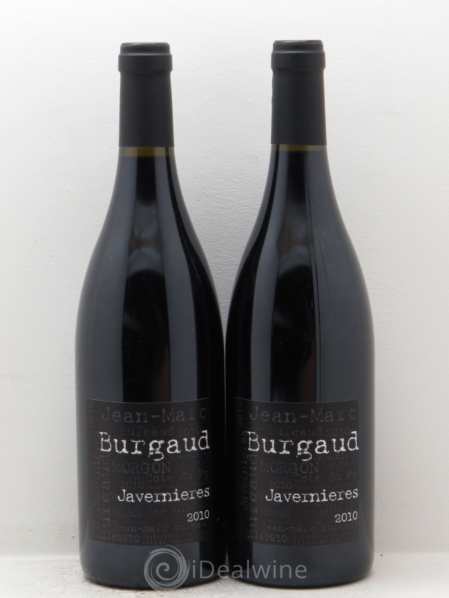 Morgon Côte du Py Javernières Jean-Marc Burgaud (Domaine) 2010 - Lot de 2 bouteilles - 0