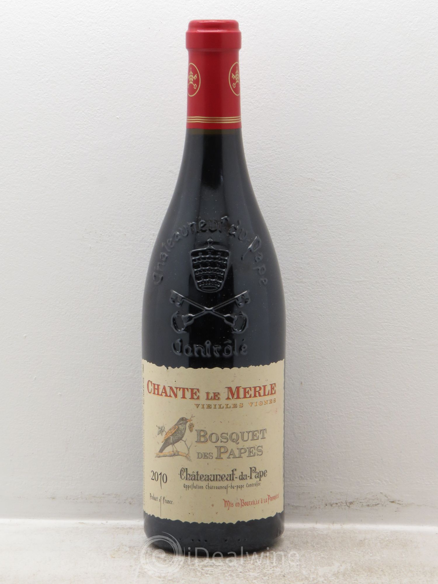 Châteauneuf-du-Pape Bosquet des Papes Chante Le Merle Vieilles Vignes Famille Boiron (sans prix de réserve) 2010 - Lot de 1 bouteille - 0