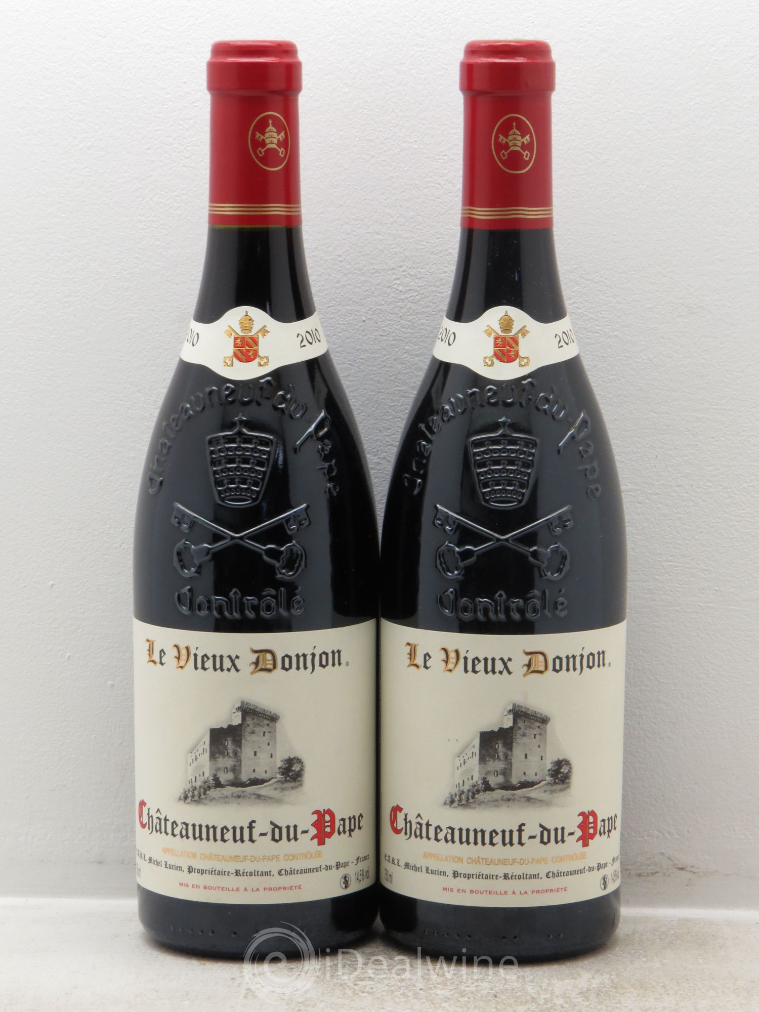 Châteauneuf-du-Pape Le Vieux Donjon Michel Lucien 2010 - Lot de 2 bouteilles - 0