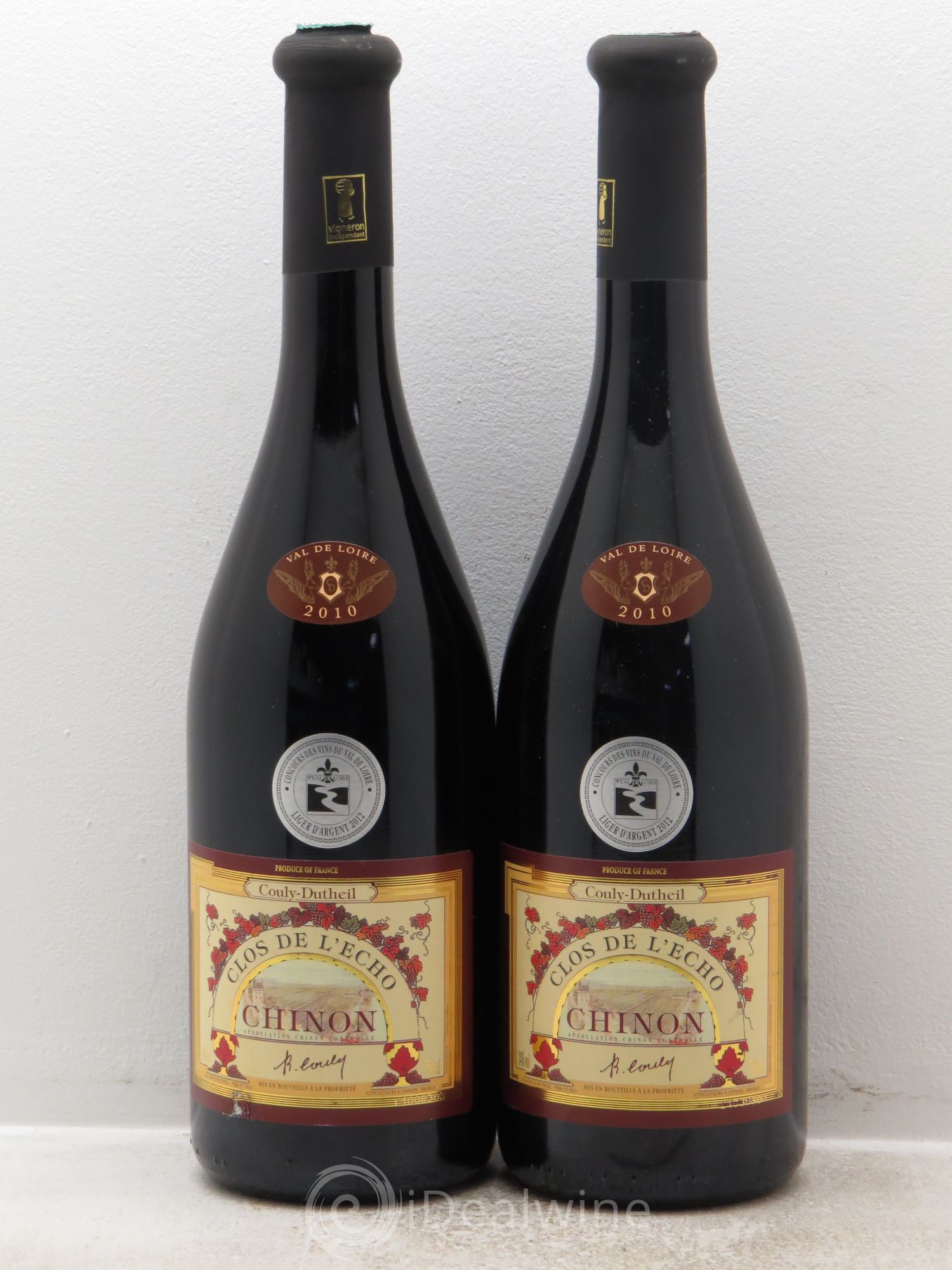 Chinon Clos de l'Echo Couly-Dutheil 2010 - Lot de 2 bouteilles - 0