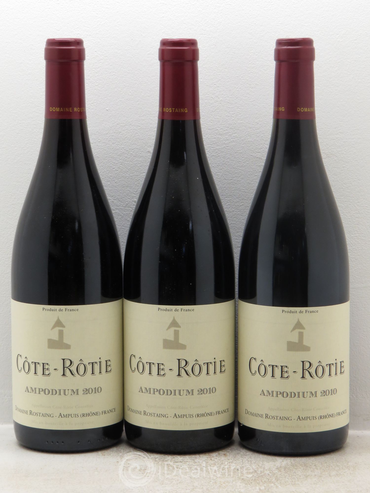 Côte-Rôtie Ampodium René Rostaing 2010 - Lot of 3 bottles - 0