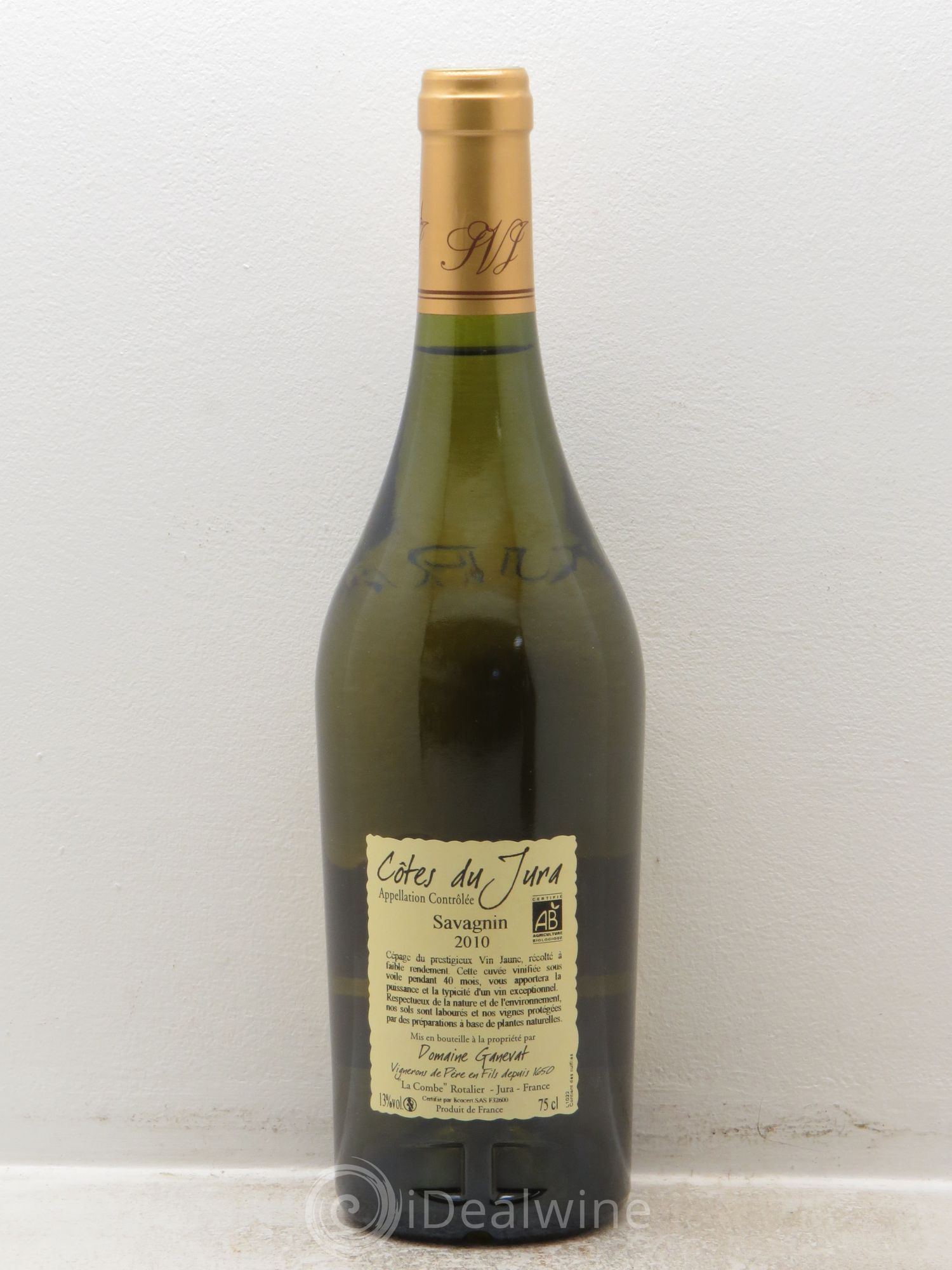 Côtes du Jura Cuvée Prestige Jean-François Ganevat (Domaine) 2010 - Lot de 1 bouteille - 1