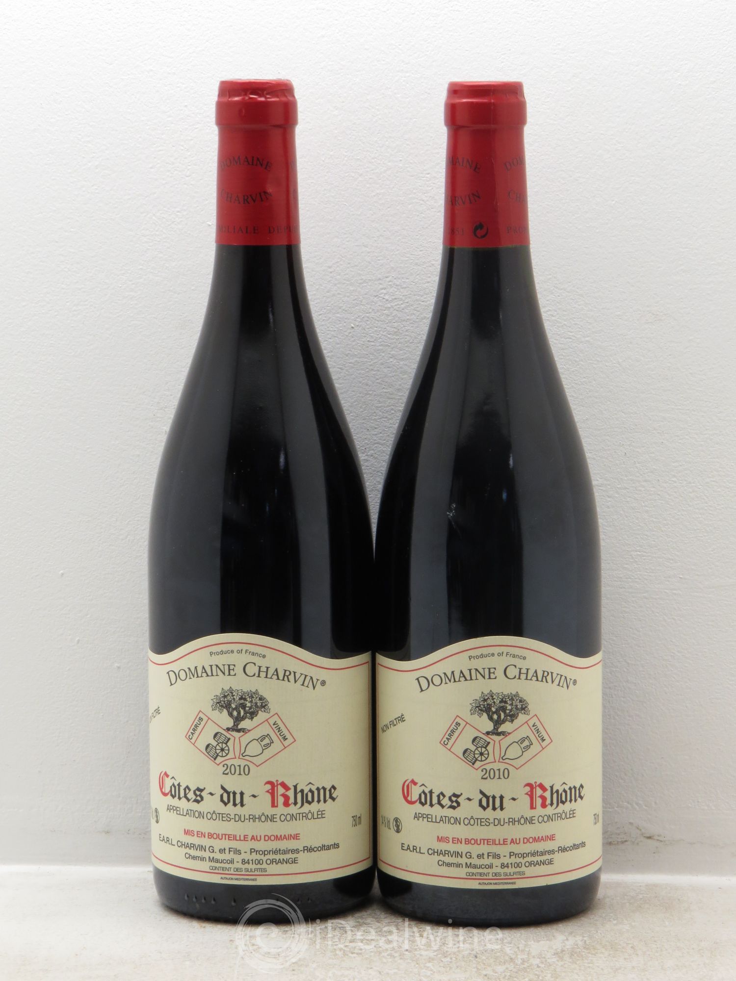Côtes-du-Rhône Charvin (Domaine) 2010 - Lot de 2 bouteilles - 0