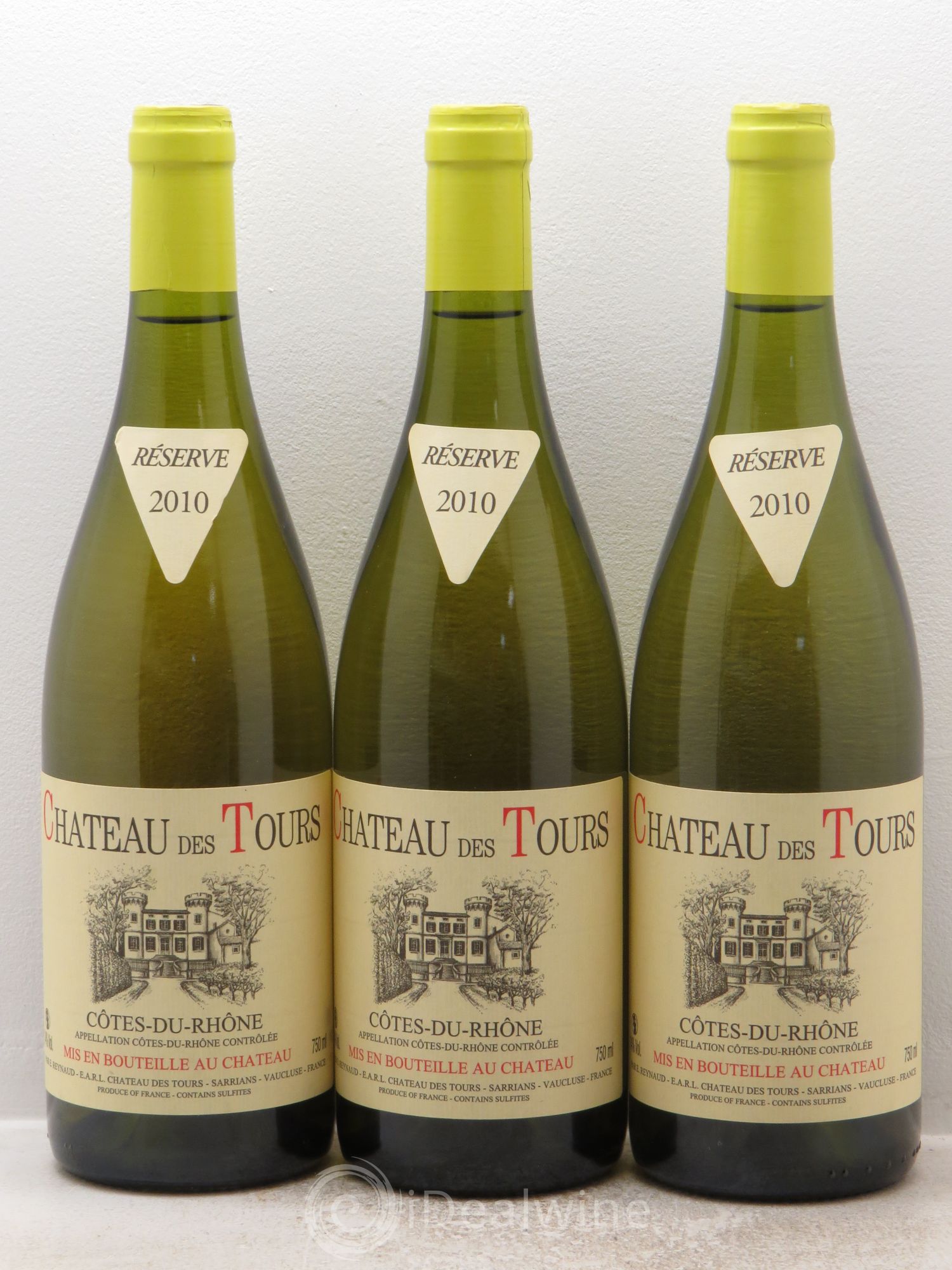 Côtes-du-Rhône Réserve Château des Tours 2010 - Posten von 3 Flaschen - 0