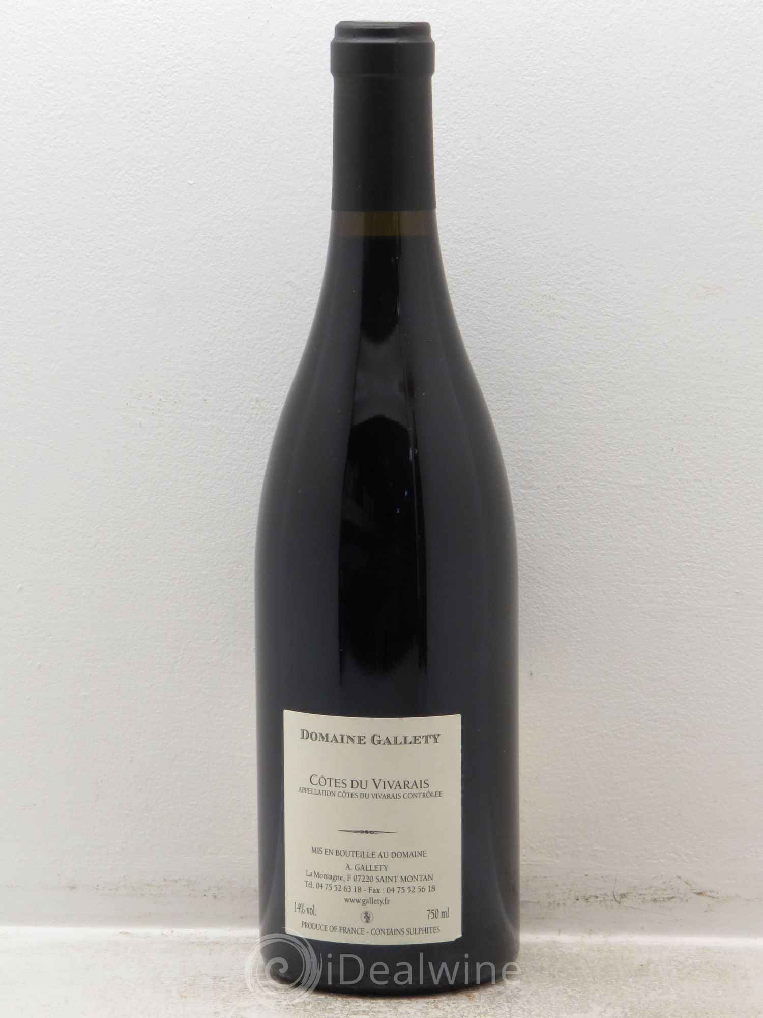 Côtes du Vivarais Gallety (Domaine) 2010 - Lot de 1 bouteille - 1
