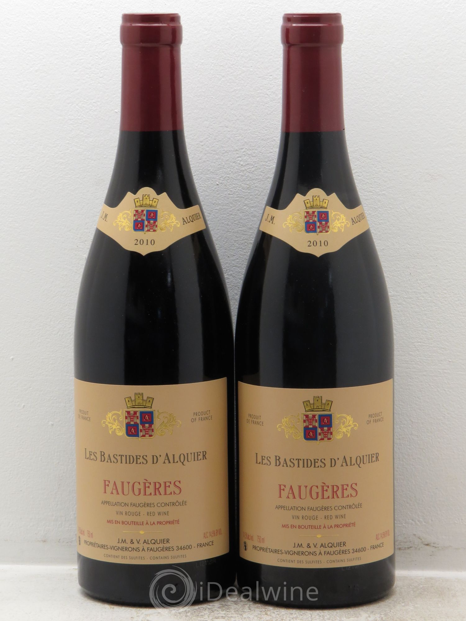 Faugères Domaine Jean-Michel Alquier Les Bastides d'Alquier 2010 - Lot de 2 bouteilles - 0