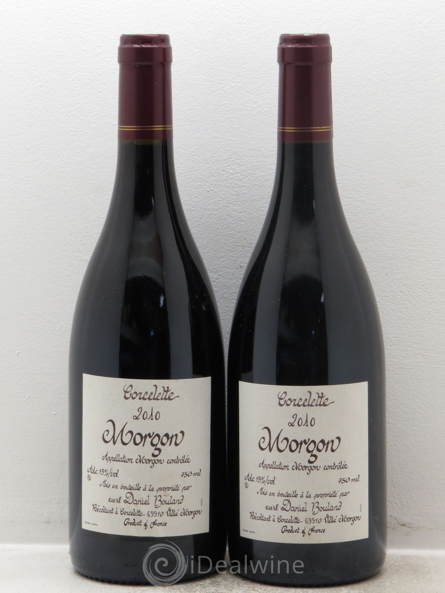 Morgon Corcelette Daniel Bouland (Domaine) 2010 - Lot de 2 bouteilles - 0