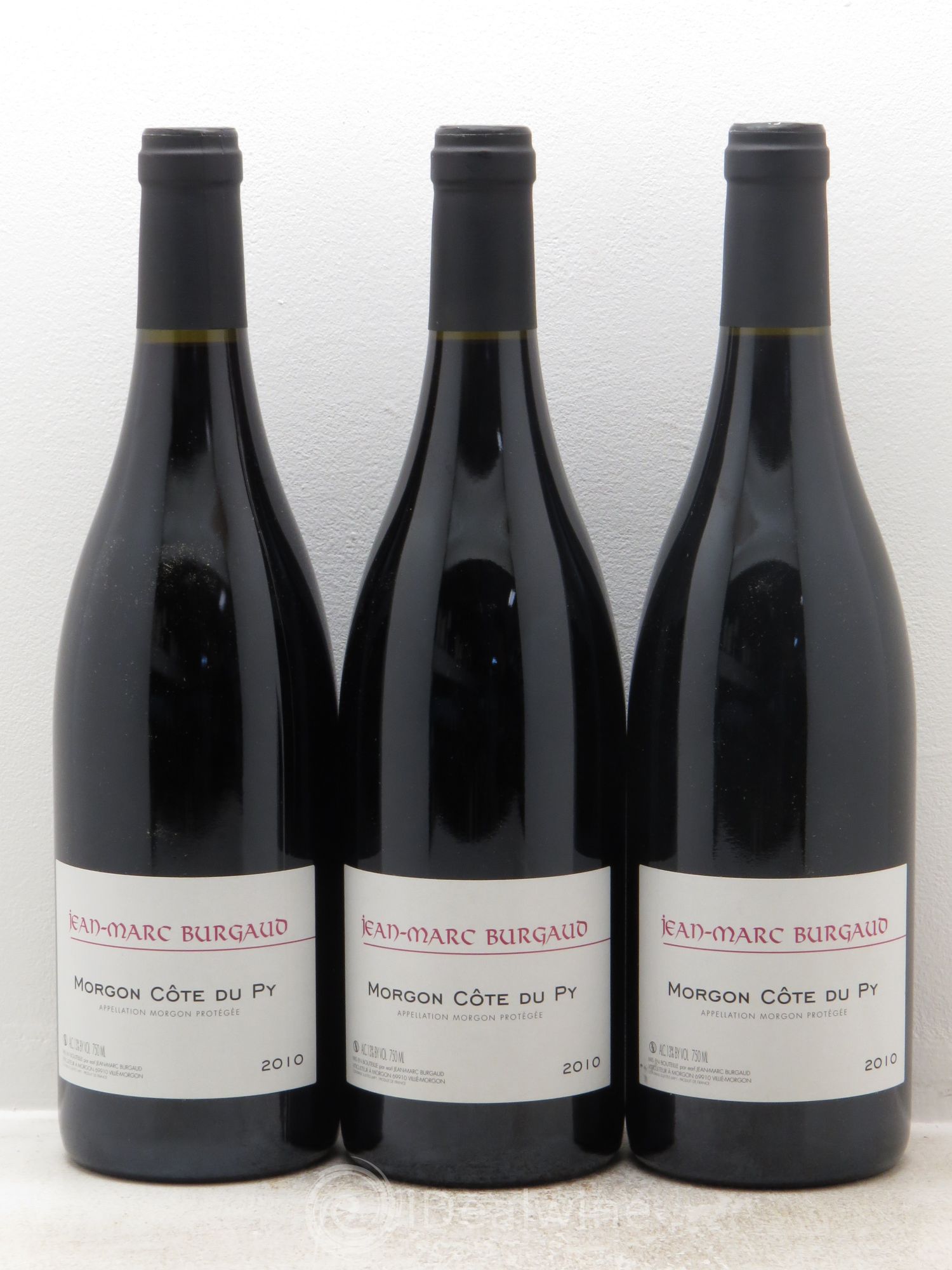 Morgon Côte du Py Jean-Marc Burgaud (Domaine) 2010 - Lot de 3 bouteilles - 0