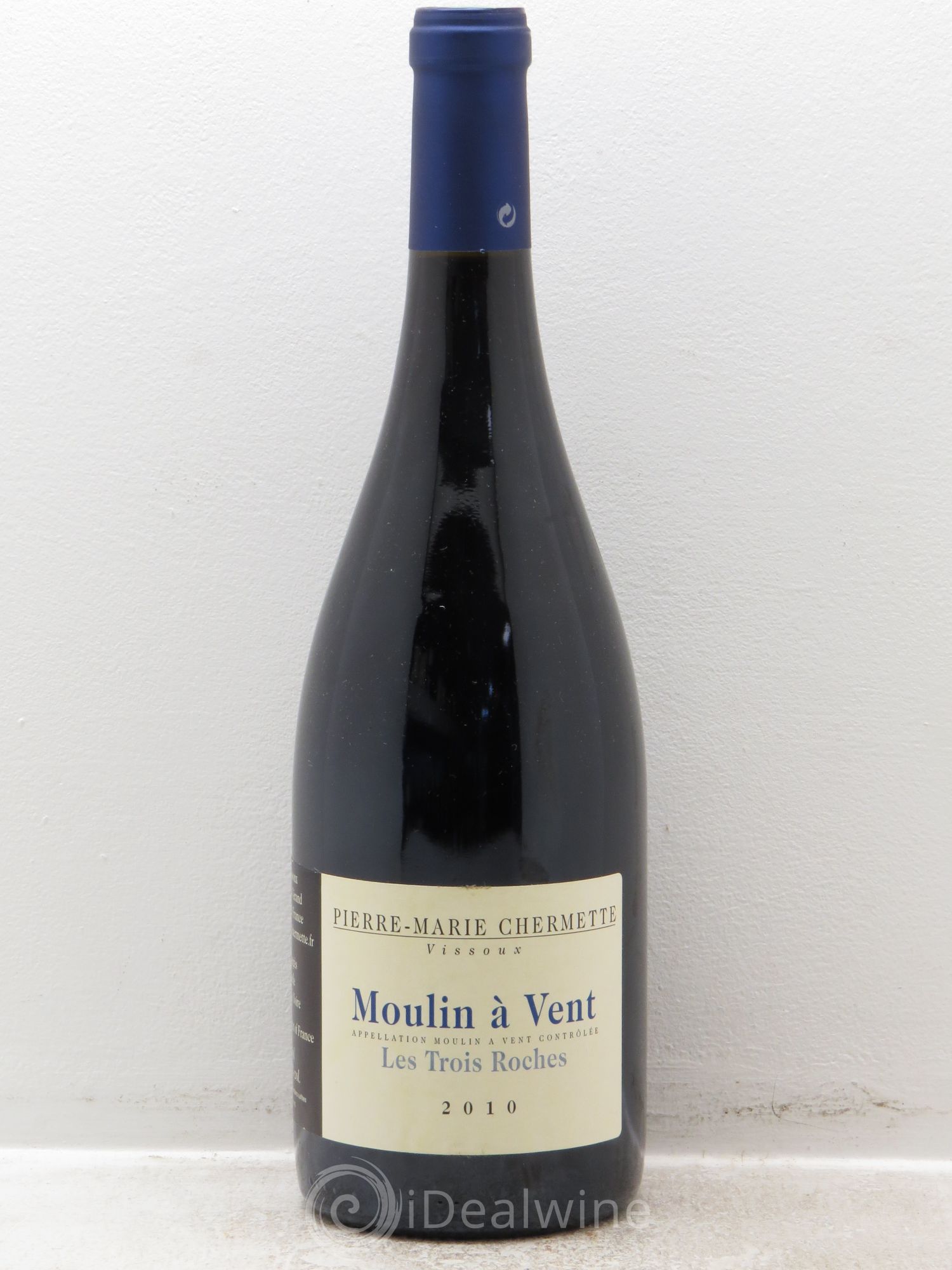 Moulin-à-Vent Les Trois Roches Domaine du Vissoux - P-M. Chermette 2010 - Lot de 1 bouteille - 0