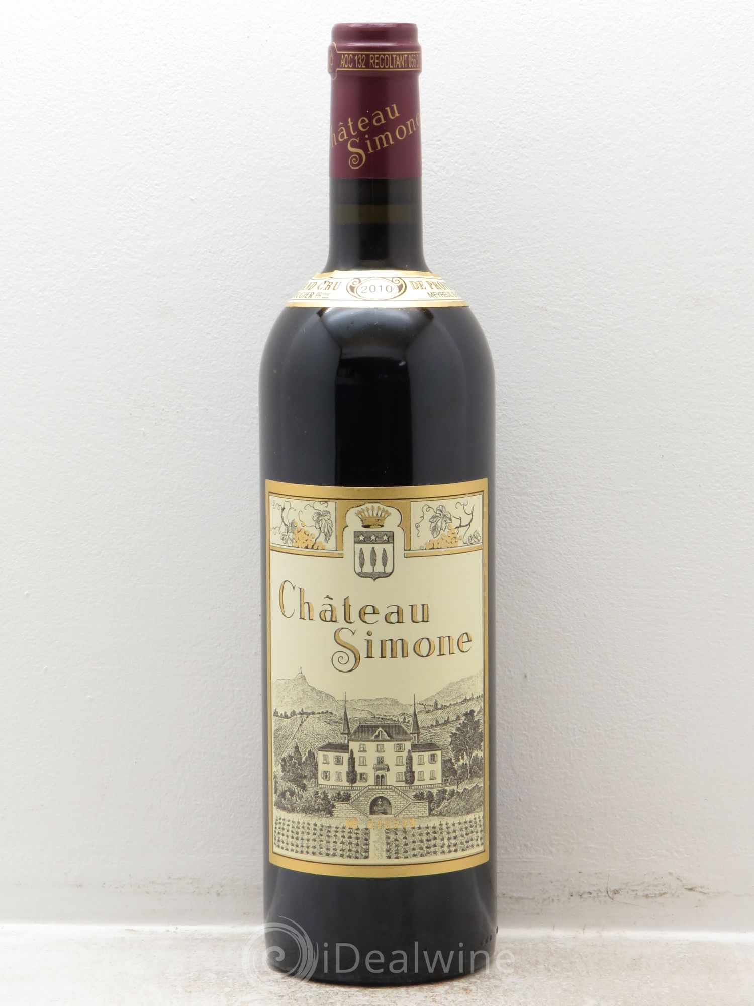 Palette Château Simone Famille Rougier 2010 - Lot de 1 bouteille - 0