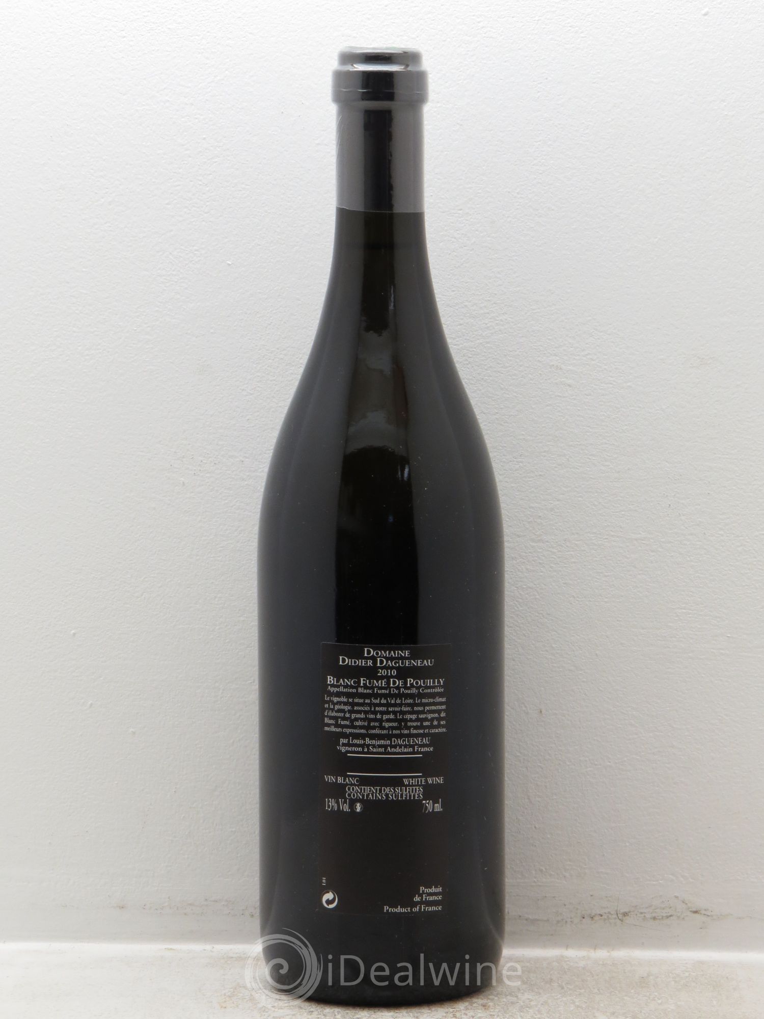 Vin de France (anciennement Pouilly-Fumé) Silex Dagueneau (Domaine Didier - Louis-Benjamin) 2010 - Lot de 1 bouteille - 1