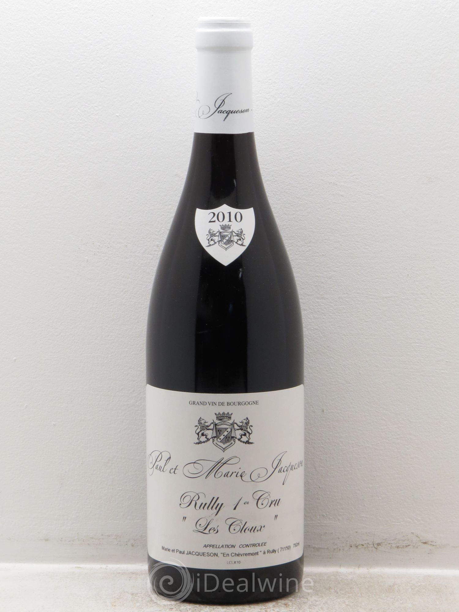 Rully 1er Cru Les Cloux Paul & Marie Jacqueson 2010 - Lot de 1 bouteille - 0